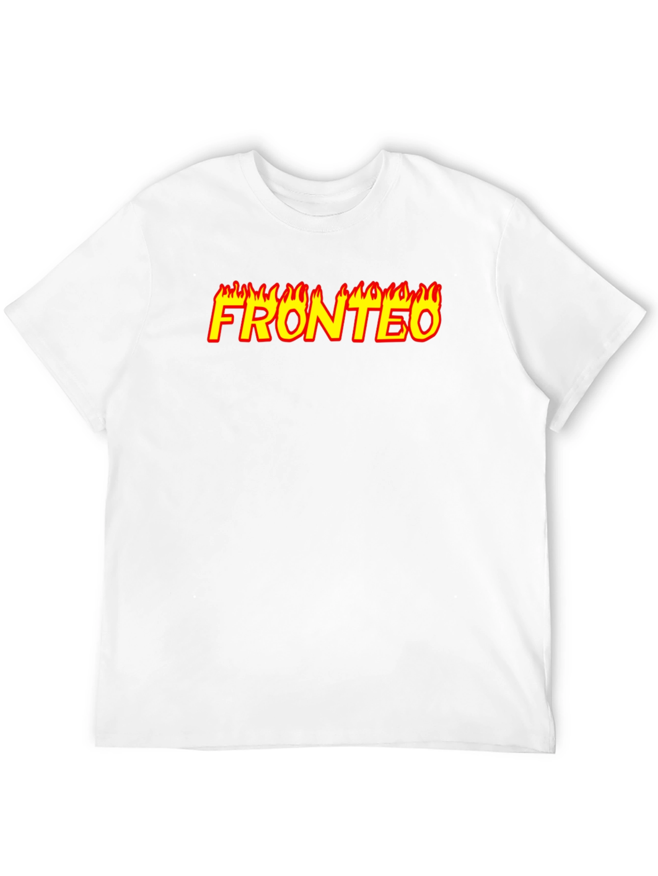 Fronteo Graphic Tee - Flaming Lettering
