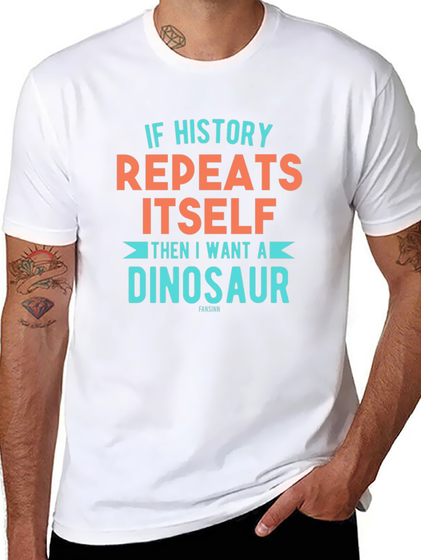 If History Repeats Dinosaur T-Shirt