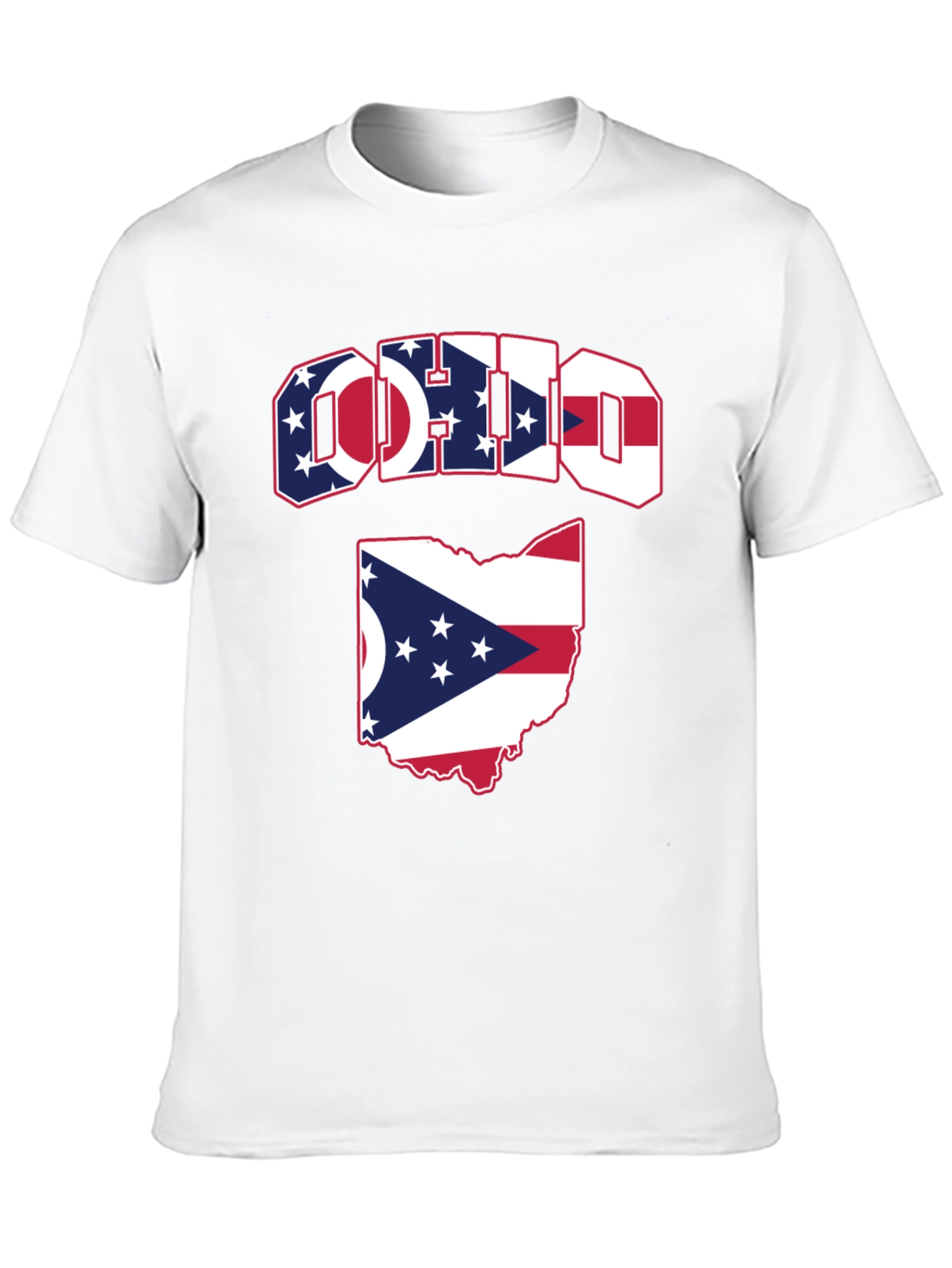 Ohio Flag Graphic Tee - Patriotic State Pride T-Shirt
