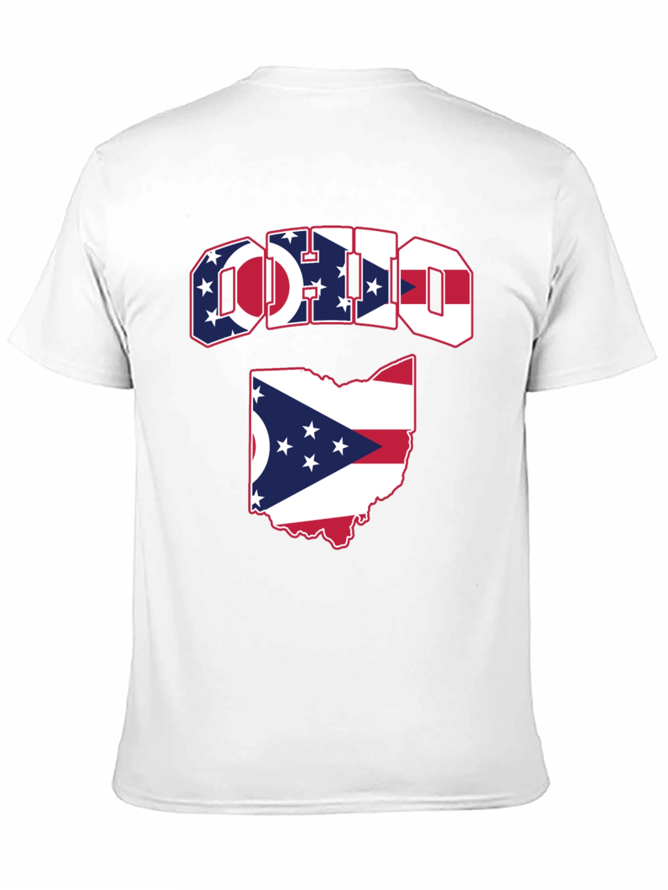 Ohio Flag Graphic Tee - Patriotic State Pride T-Shirt