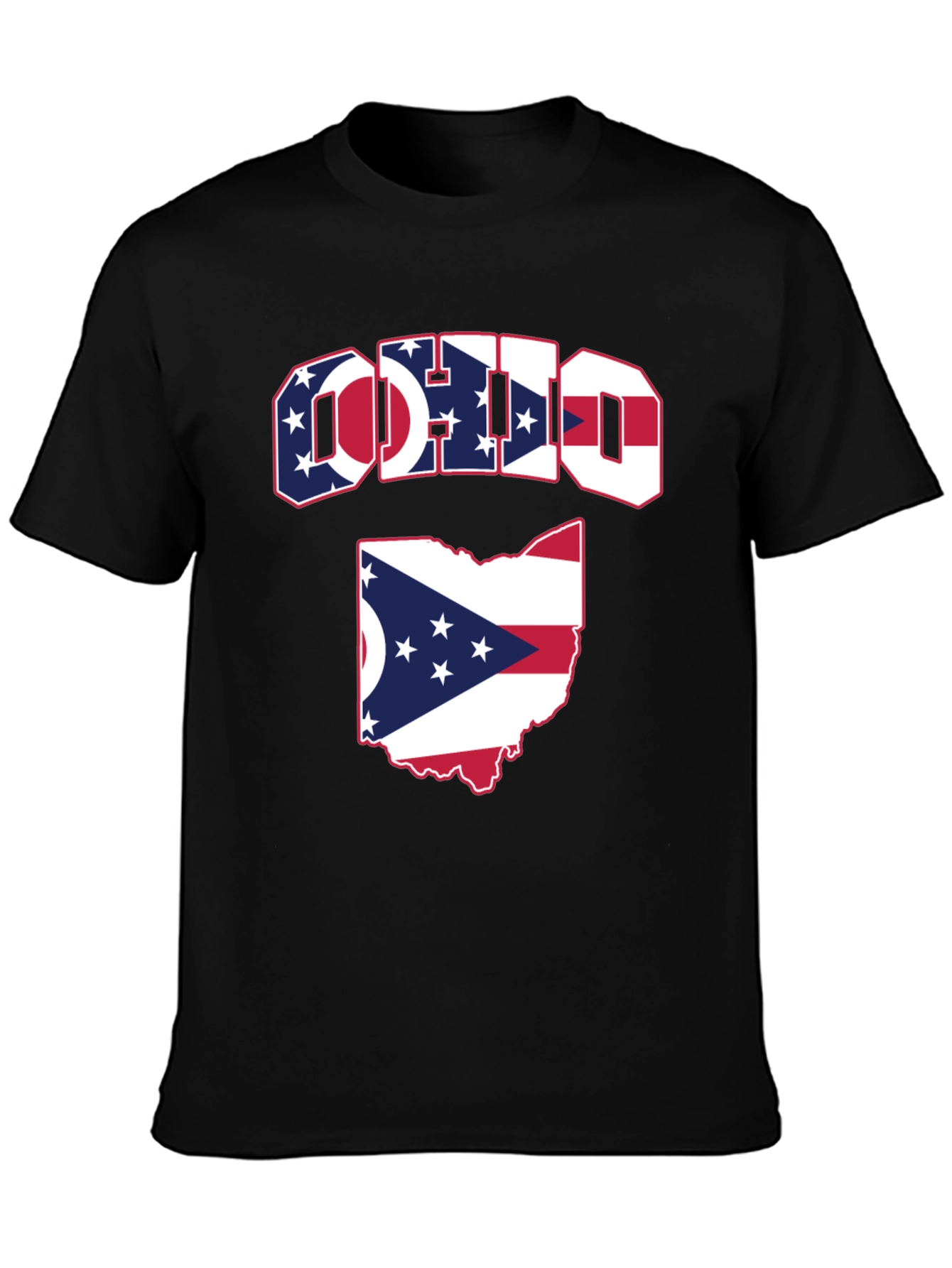 Ohio Flag Graphic Tee - Patriotic State Pride T-Shirt
