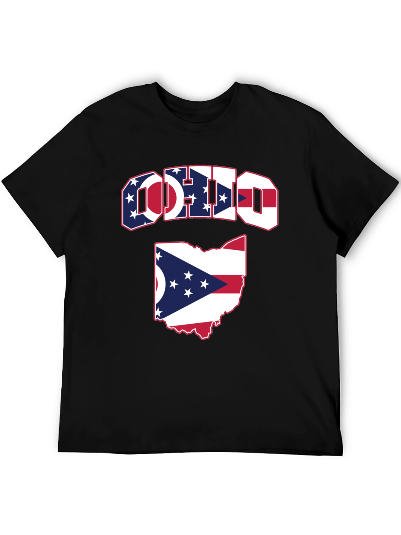 Ohio Flag Graphic Tee - Patriotic State Pride T-Shirt