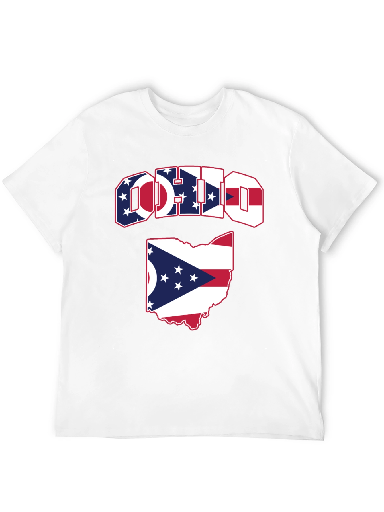 Ohio Flag Graphic Tee - Patriotic State Pride T-Shirt