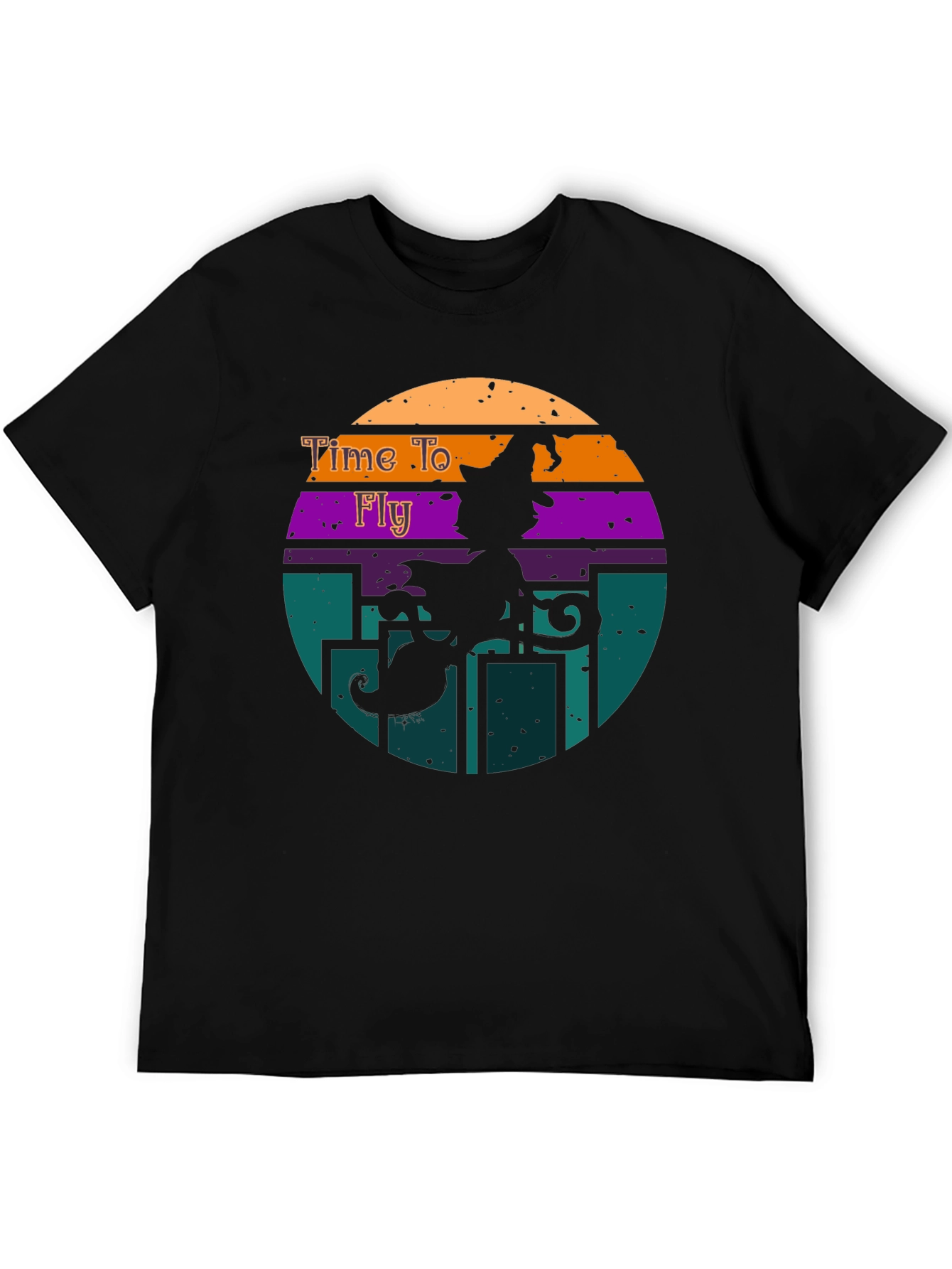 Time to Fly Halloween Witch T-Shirt