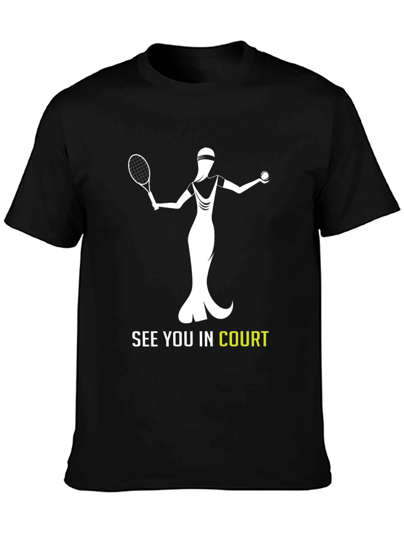 Tennis Player Graphic Tee - See You In Court