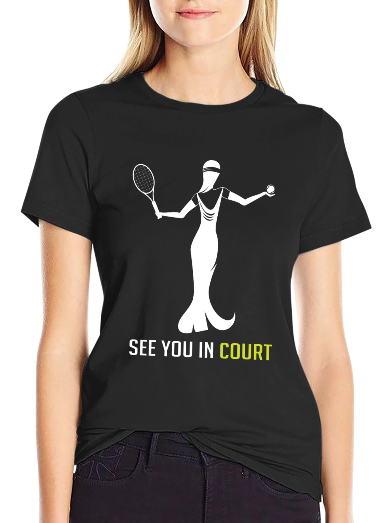 Tennis Player Graphic Tee - See You In Court
