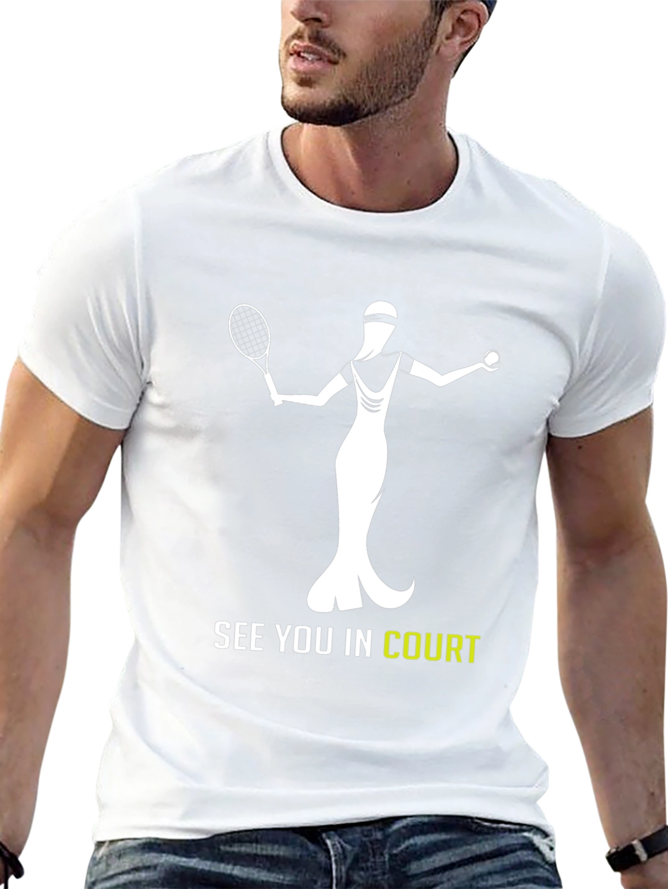 Tennis Player Graphic Tee - See You In Court