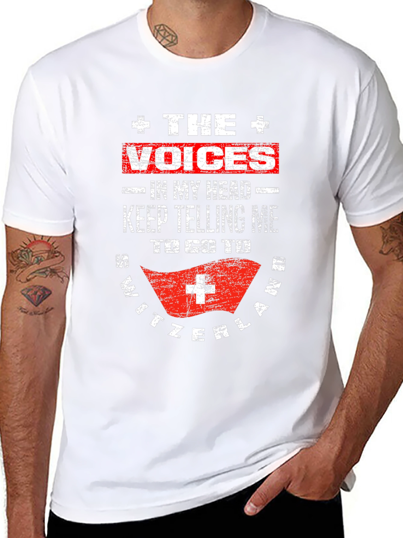 Switzerland Voices Funny Graphic T-Shirt