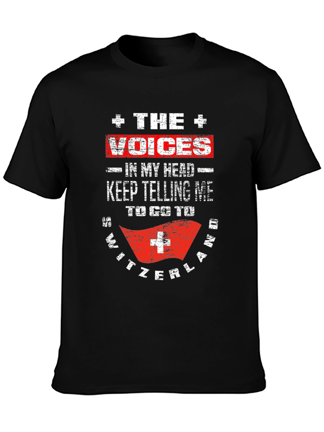 Switzerland Voices Funny Graphic T-Shirt