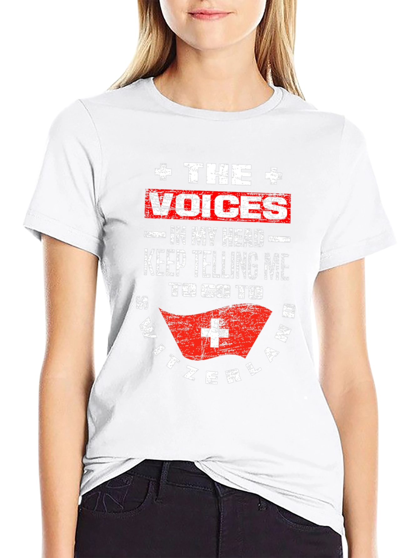 Switzerland Voices Funny Graphic T-Shirt