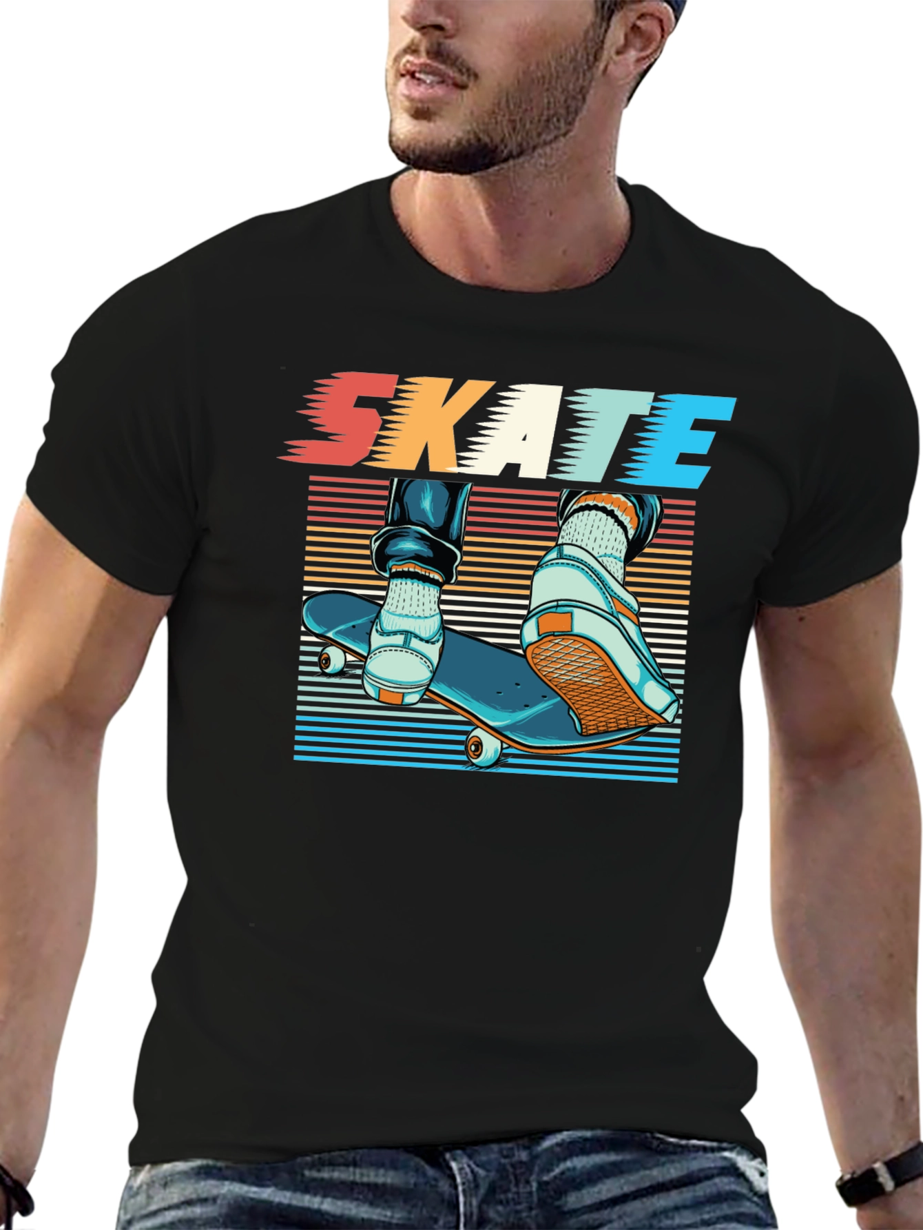 Skateboarding Graphic Tee - Cool Skater Style