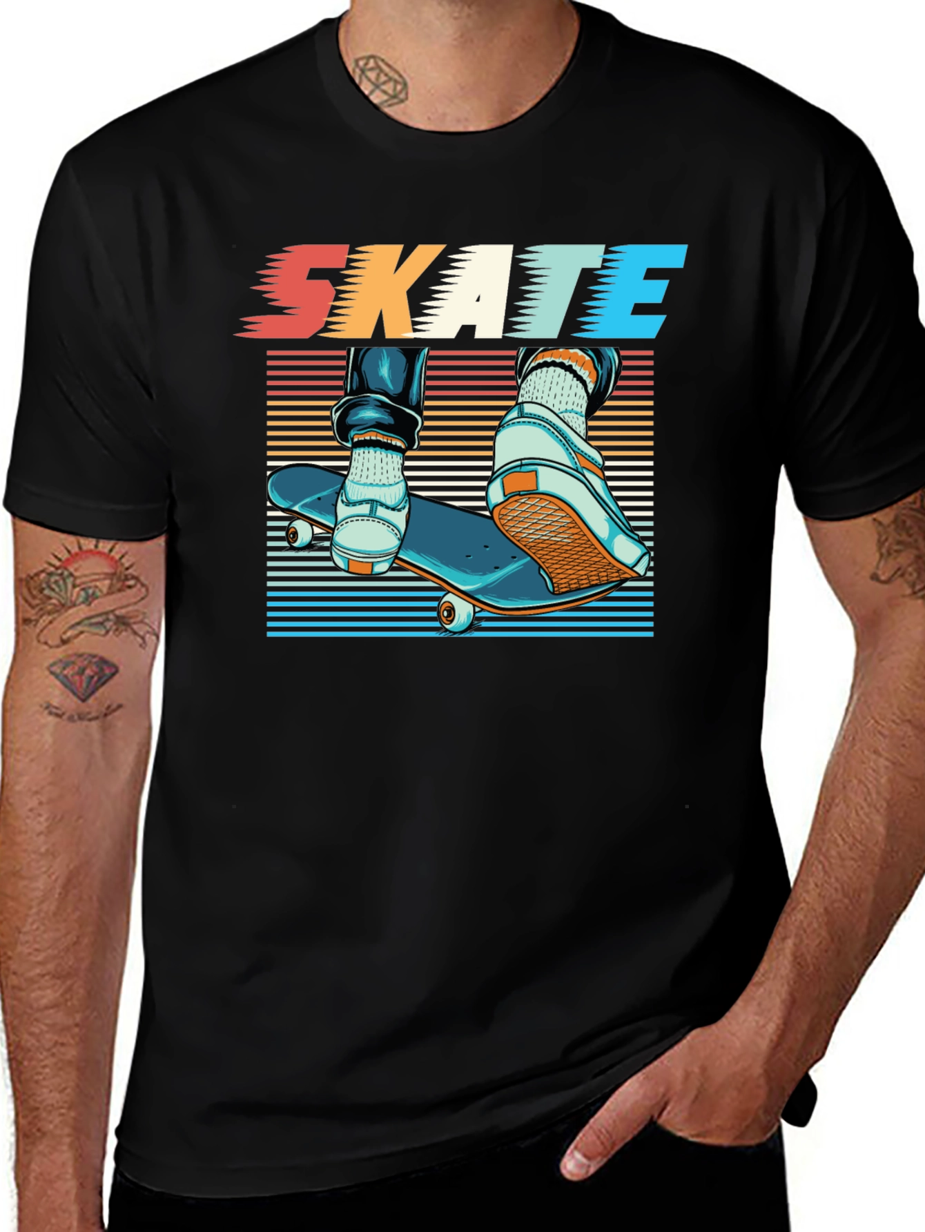 Skateboarding Graphic Tee - Cool Skater Style