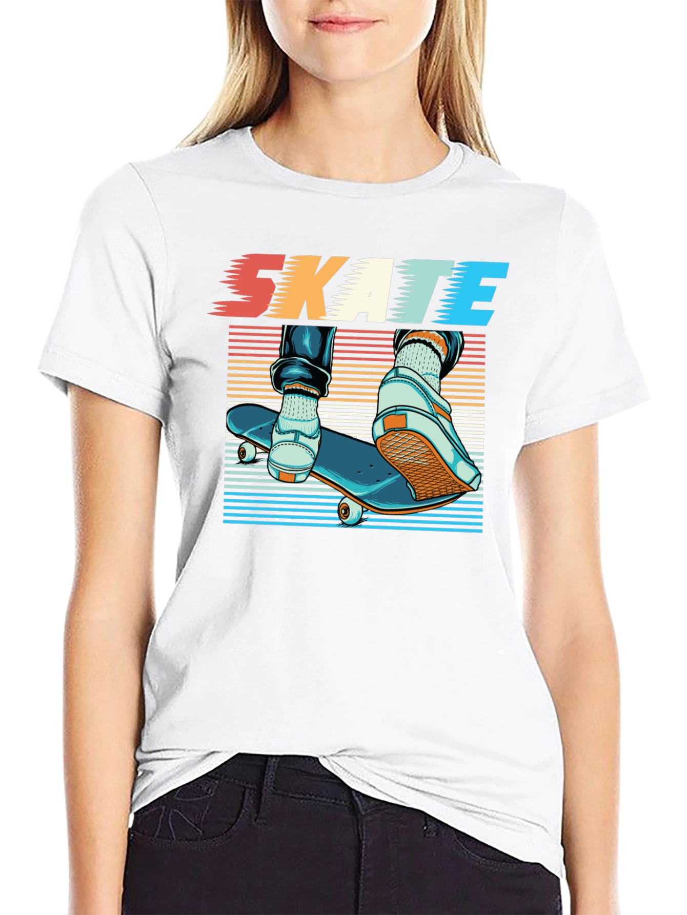 Skateboarding Graphic Tee - Cool Skater Style