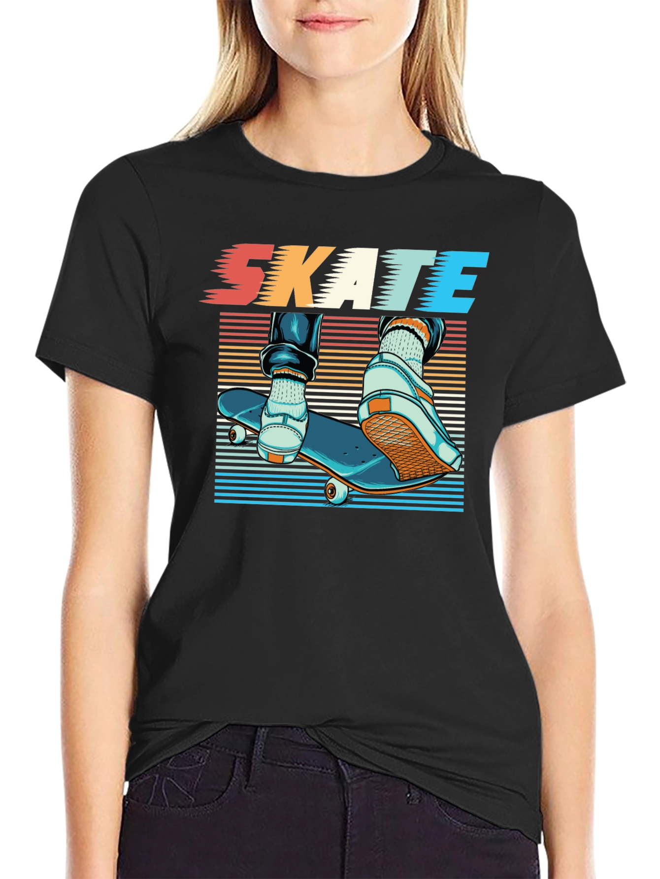 Skateboarding Graphic Tee - Cool Skater Style
