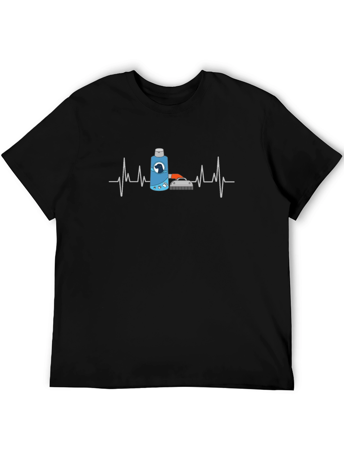 Dog Groomer Heartbeat T-Shirt