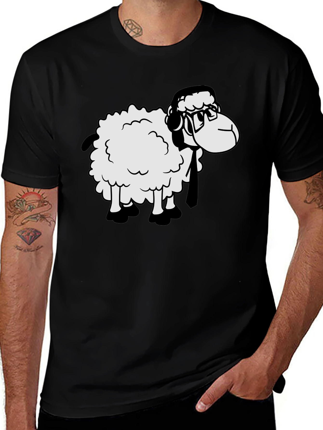 Sheep Nerd T-Shirt - Stylish Geeky Tee