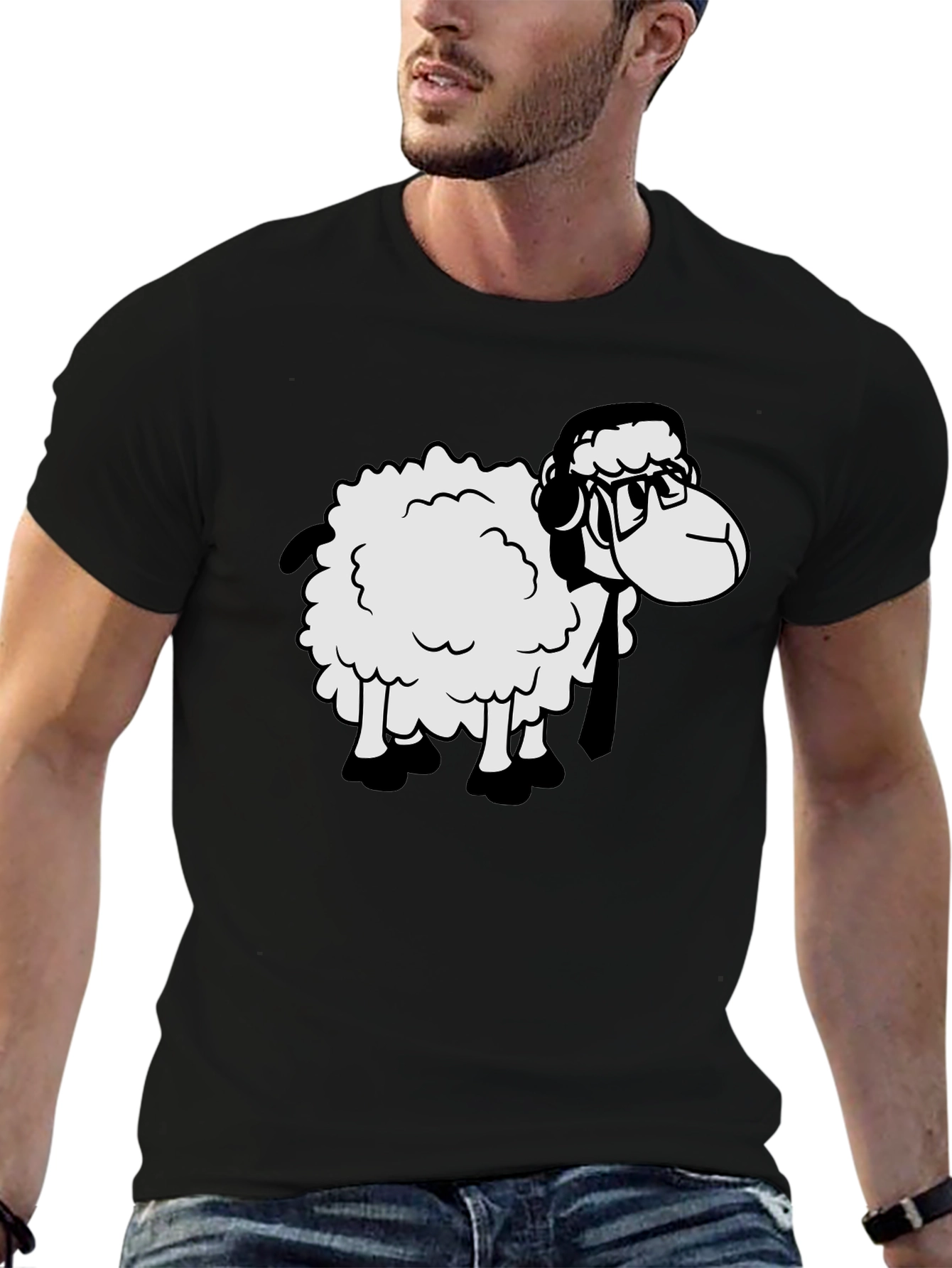 Sheep Nerd T-Shirt - Stylish Geeky Tee