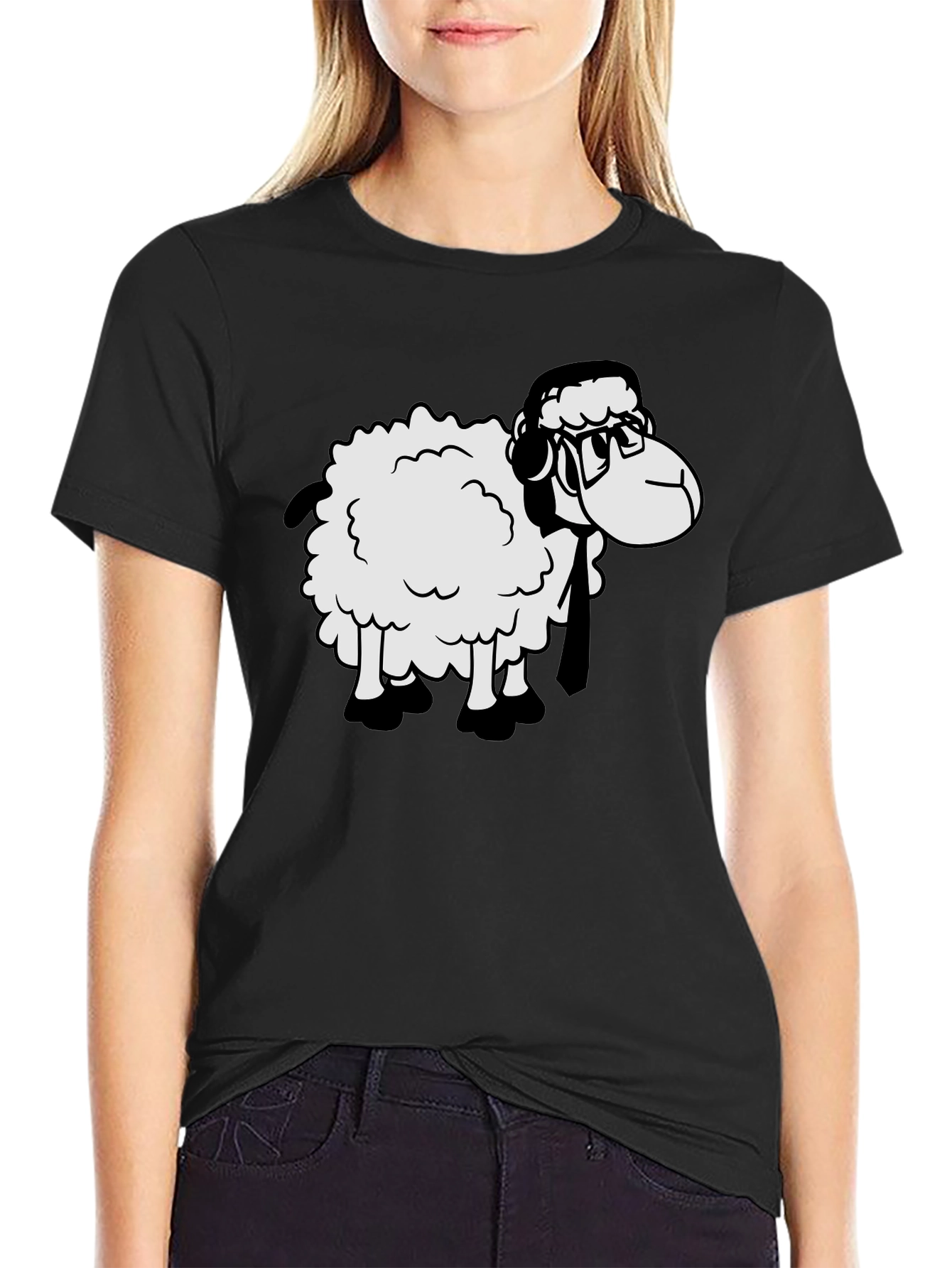 Sheep Nerd T-Shirt - Stylish Geeky Tee