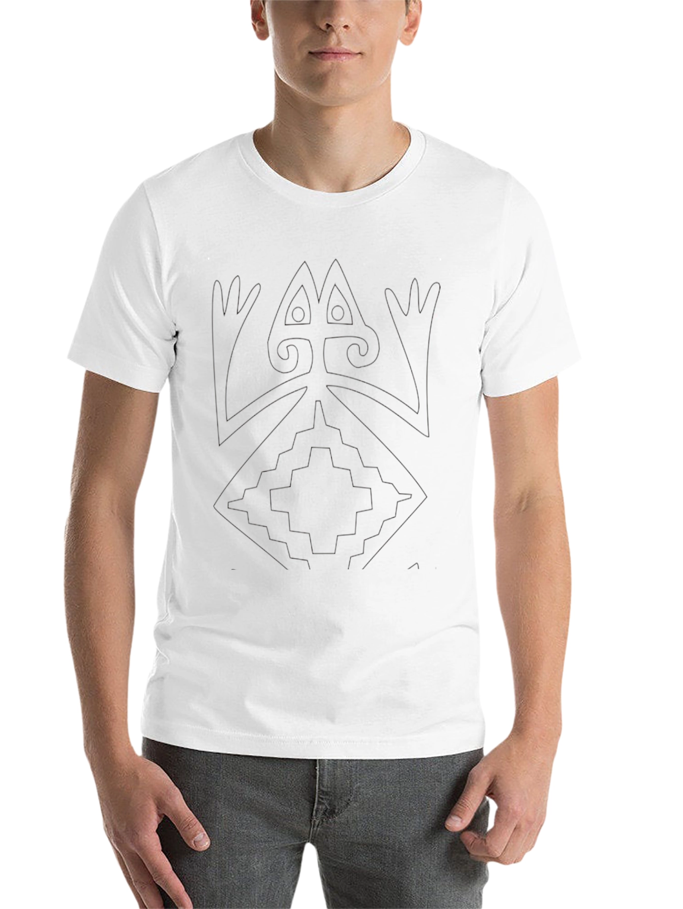 Mens Classic Black Crew Neck T-Shirt