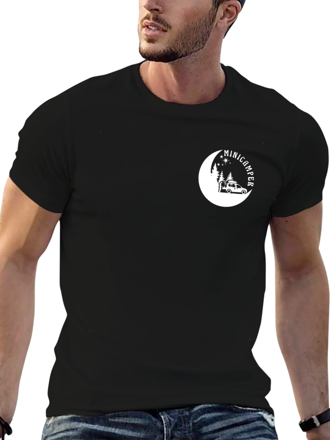 MiniCamper Graphic Tee - Black Camping T-Shirt