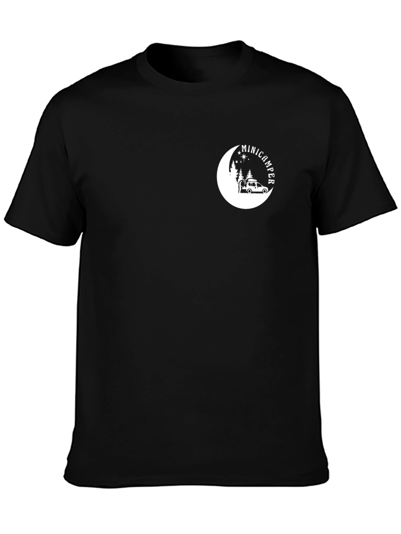 MiniCamper Graphic Tee - Black Camping T-Shirt