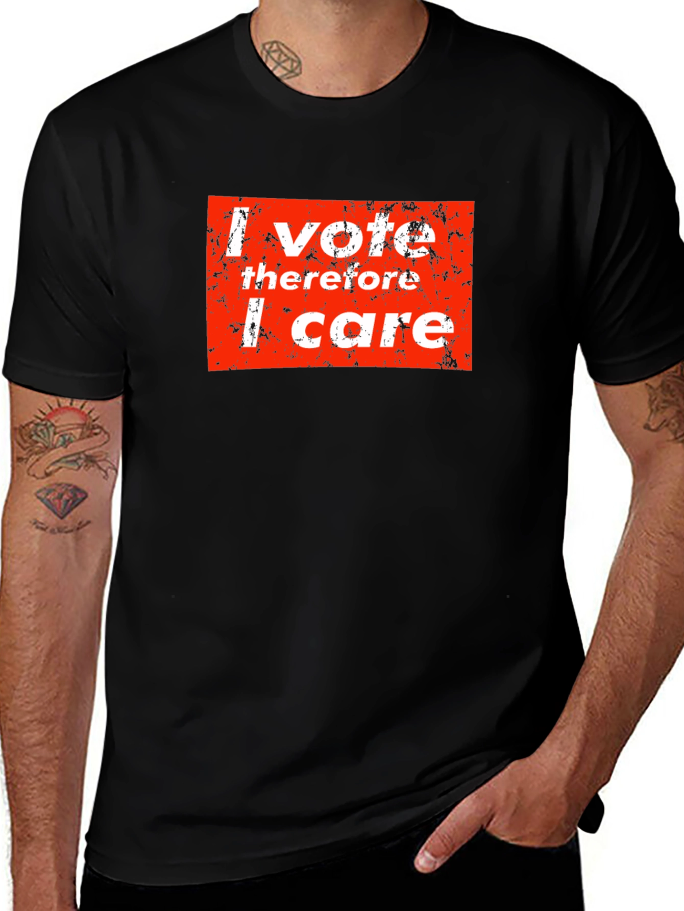 I Vote Therefore I Care Graphic Tee