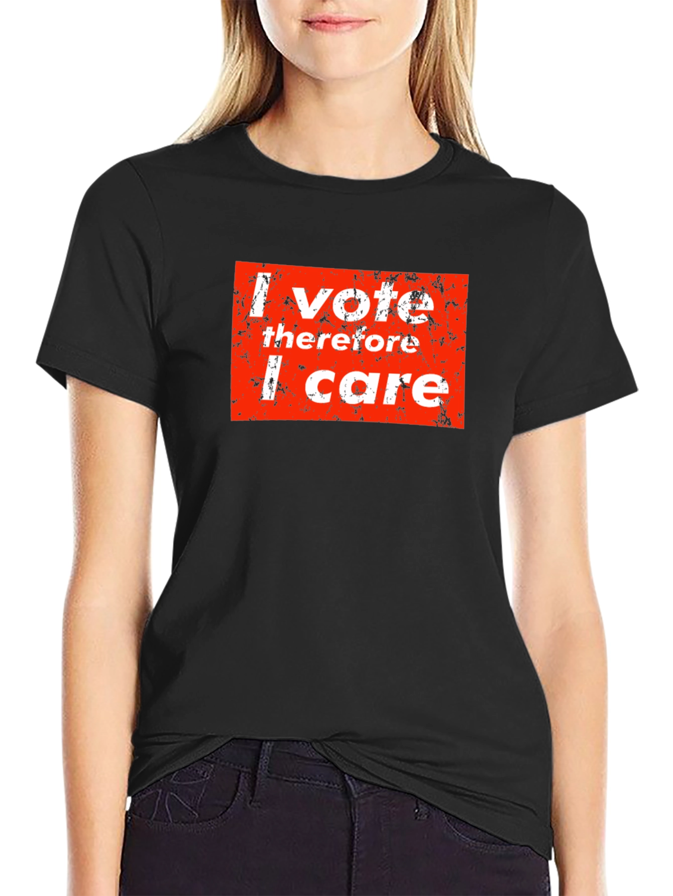 I Vote Therefore I Care Graphic Tee