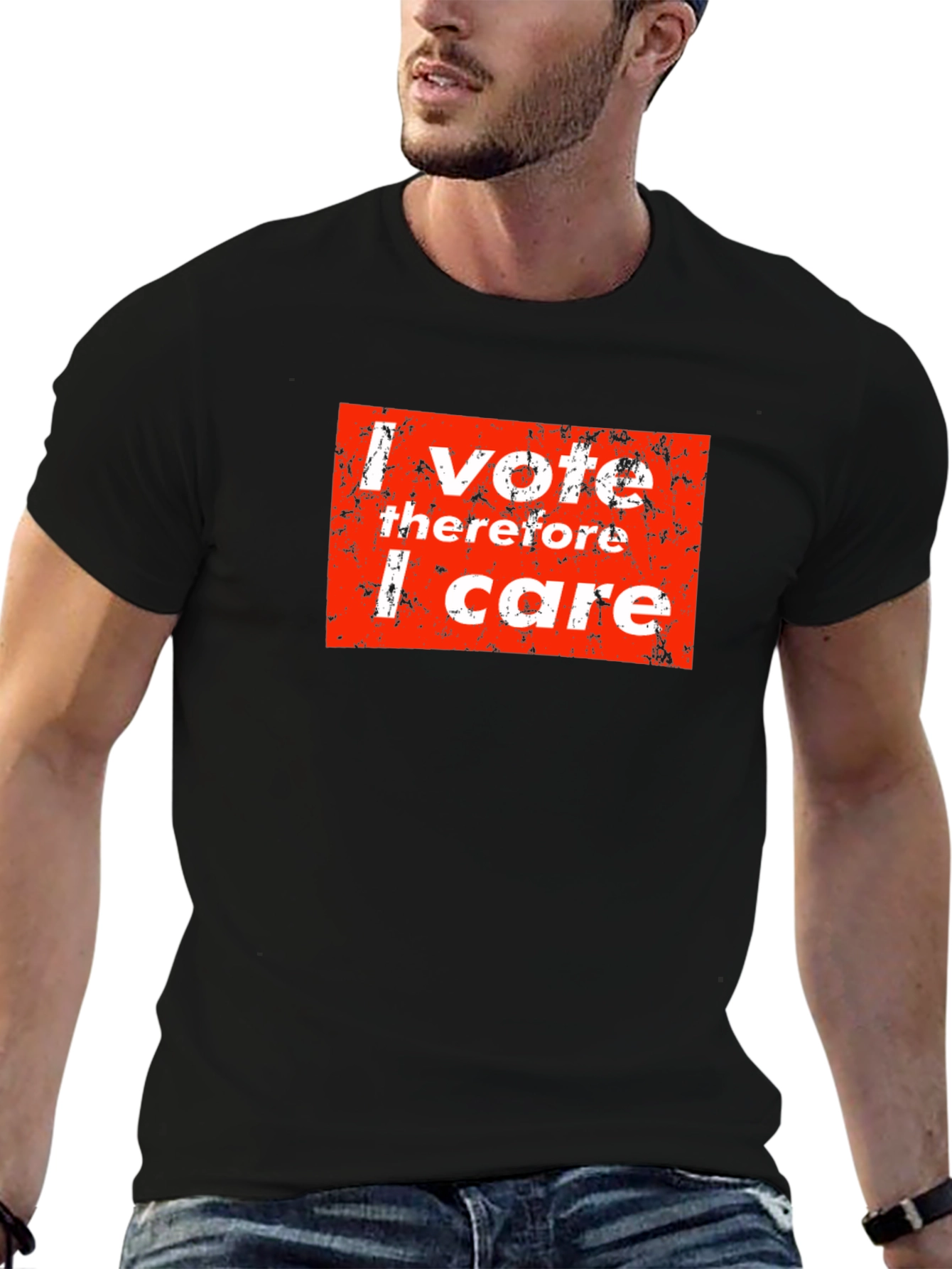 I Vote Therefore I Care Graphic Tee