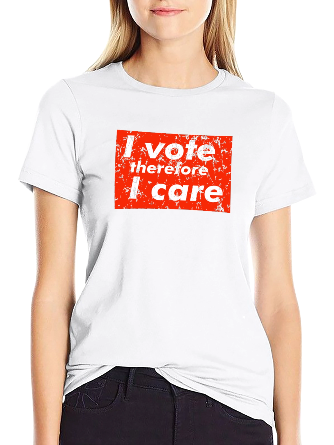 I Vote Therefore I Care Graphic Tee