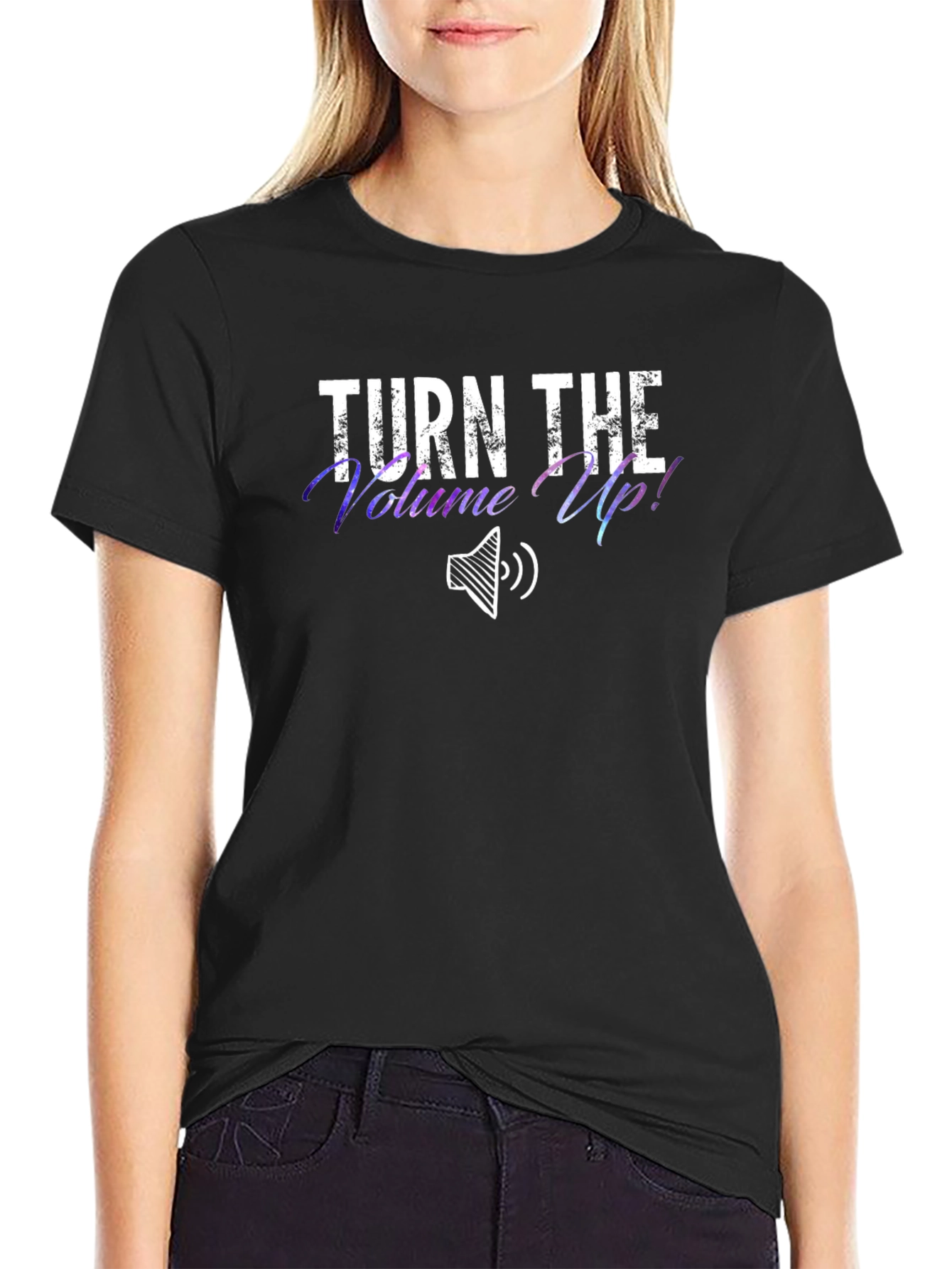 Turn the Volume Up! Black T-Shirt