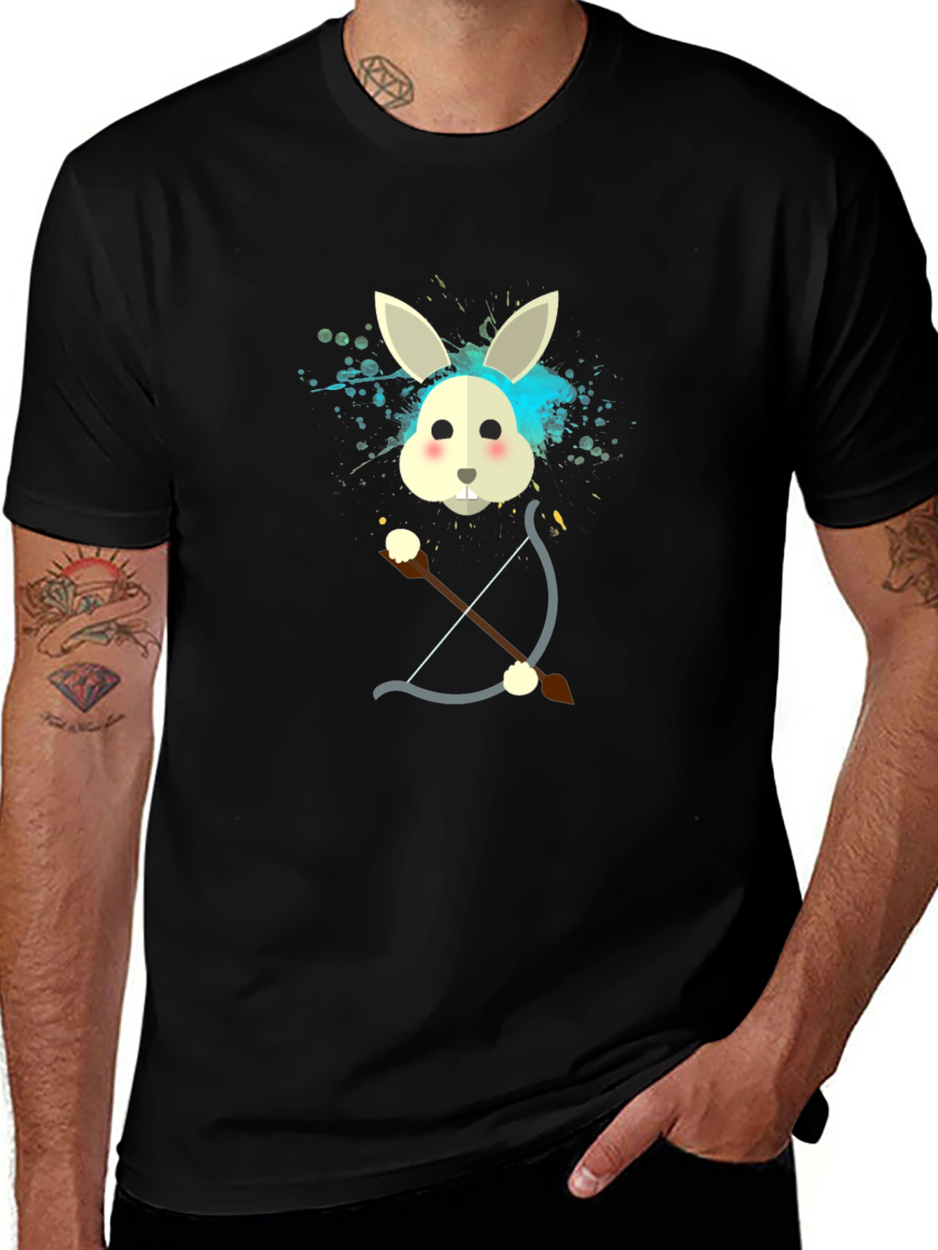 Rabbit Archer Graphic T-Shirt