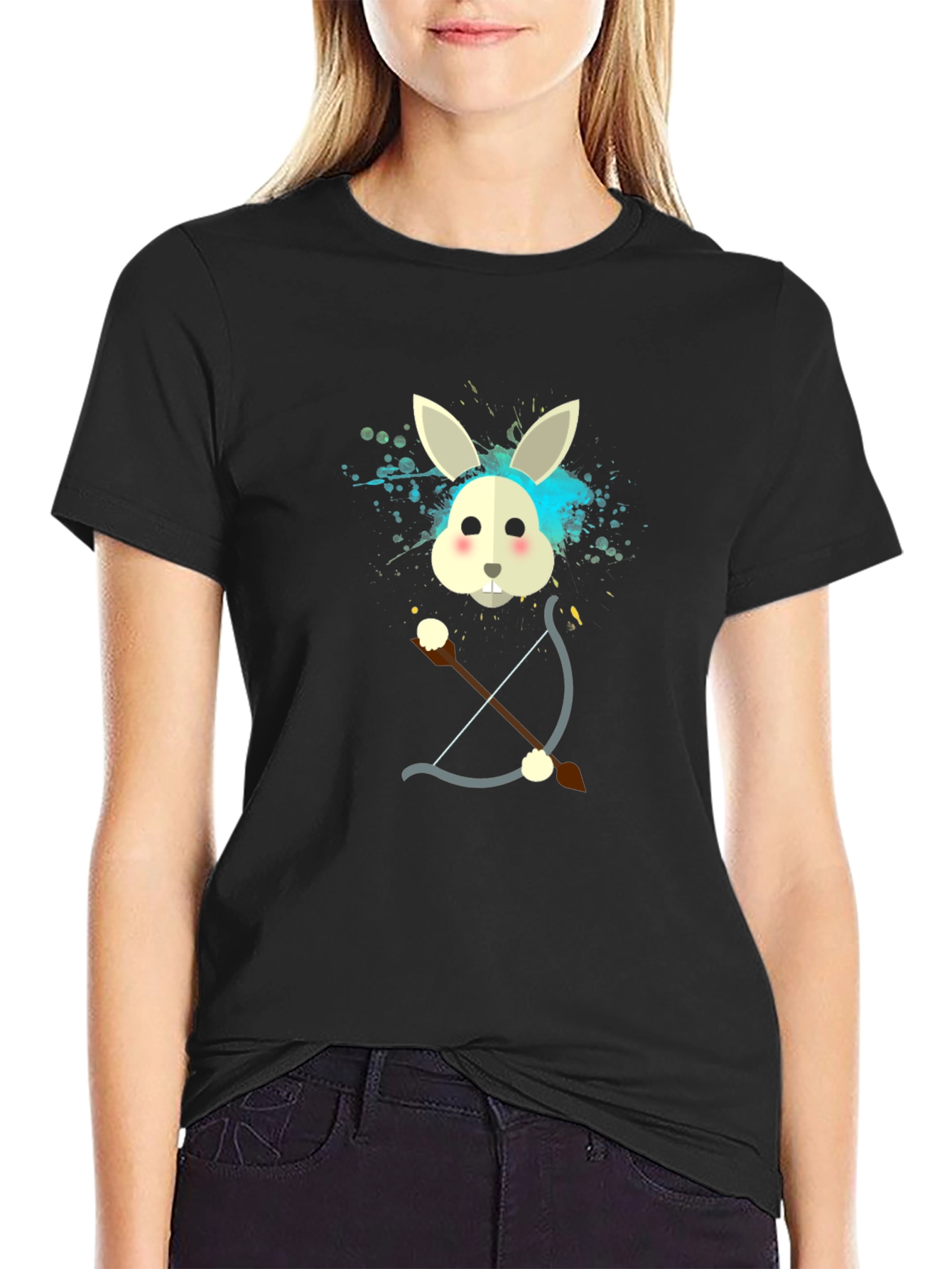 Rabbit Archer Graphic T-Shirt
