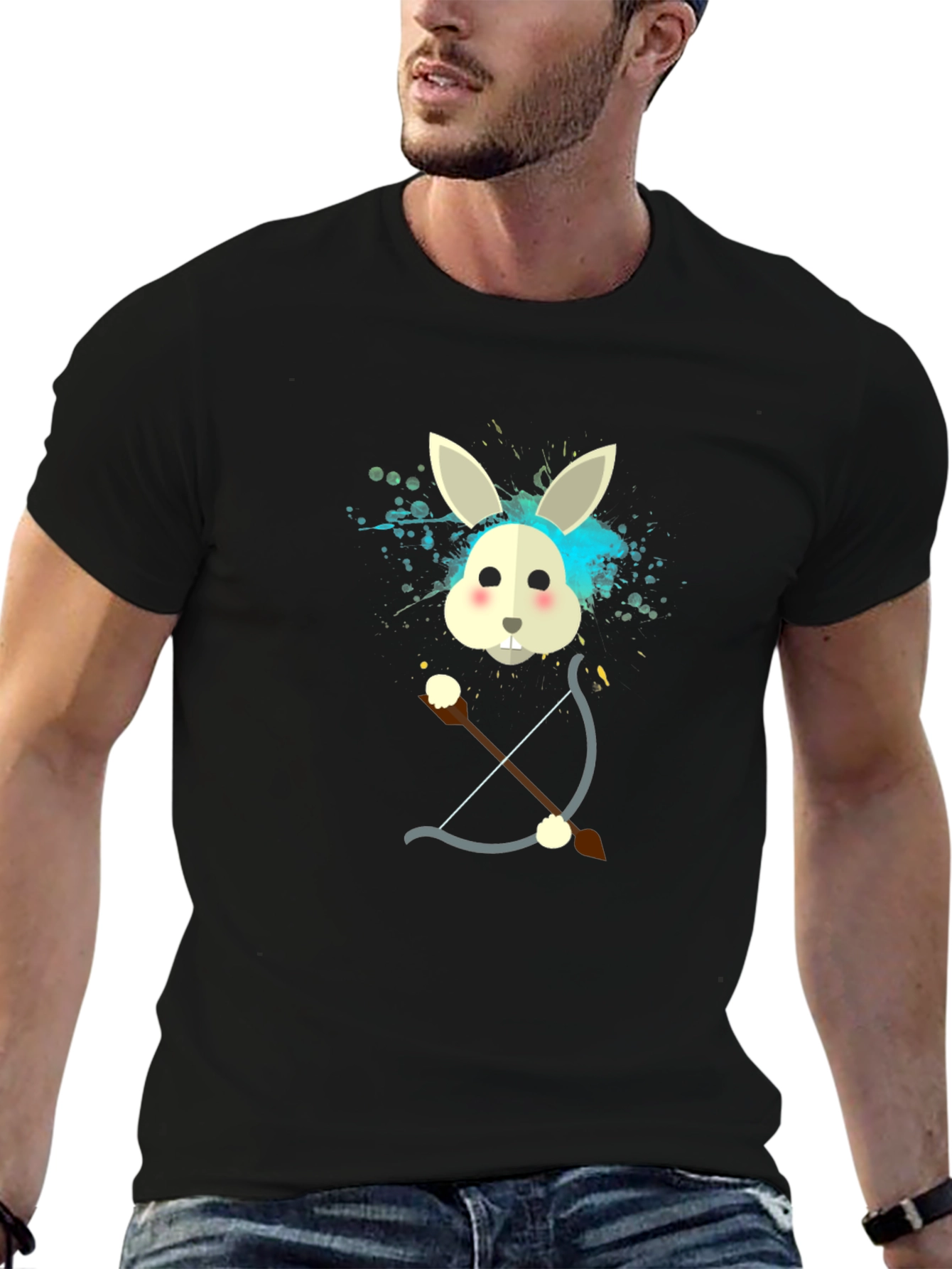 Rabbit Archer Graphic T-Shirt