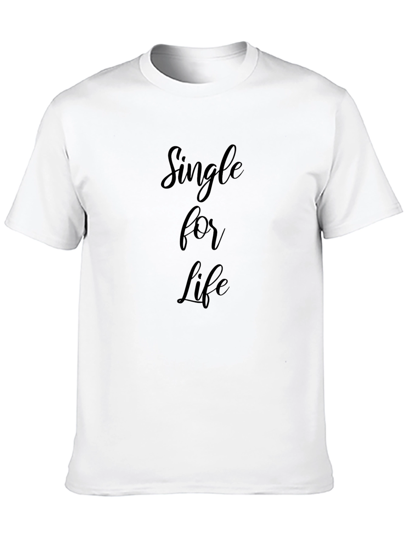 Single for Life Black Graphic T-Shirt