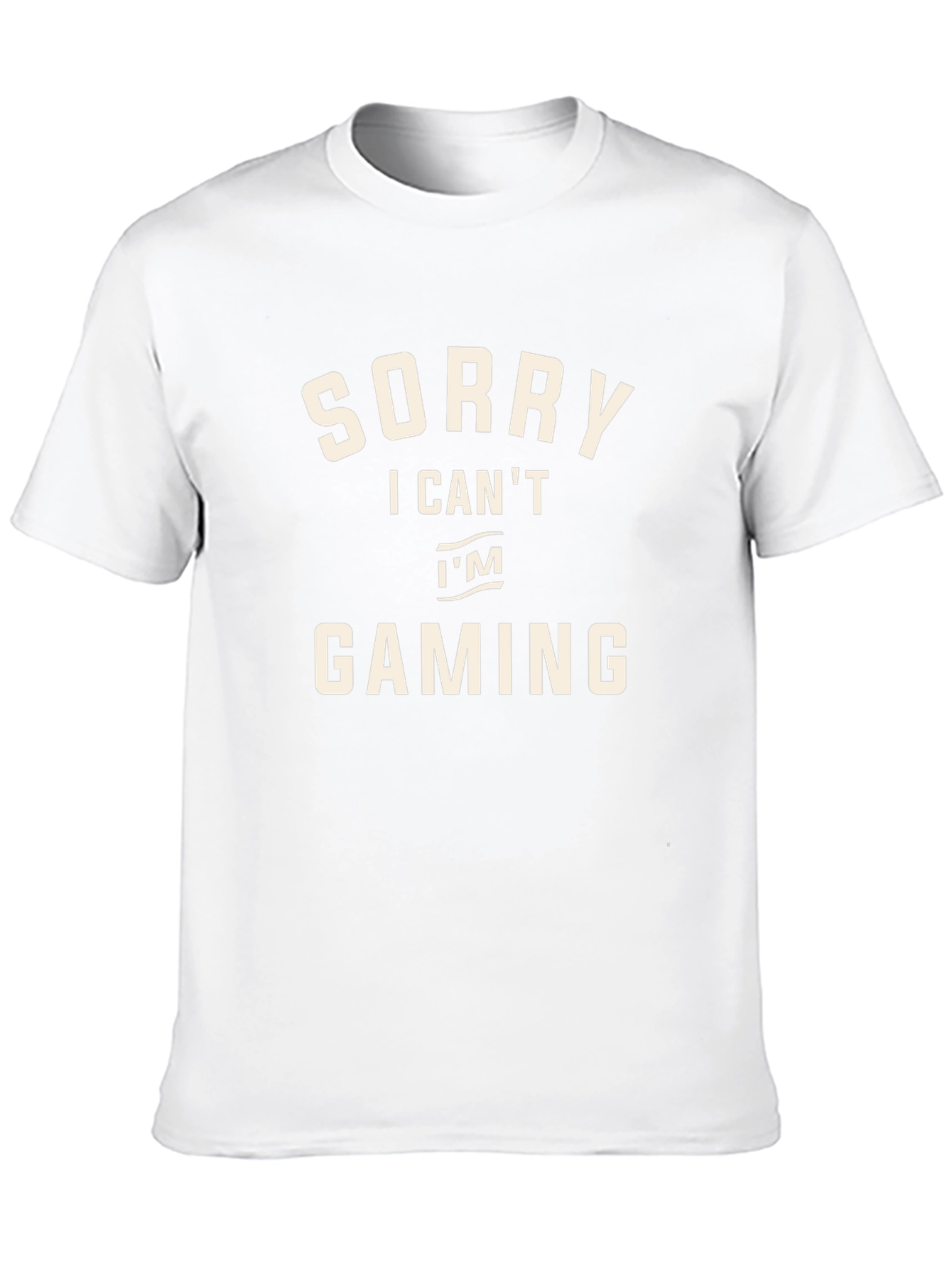 Sorry I Cant Im Gaming Black T-Shirt