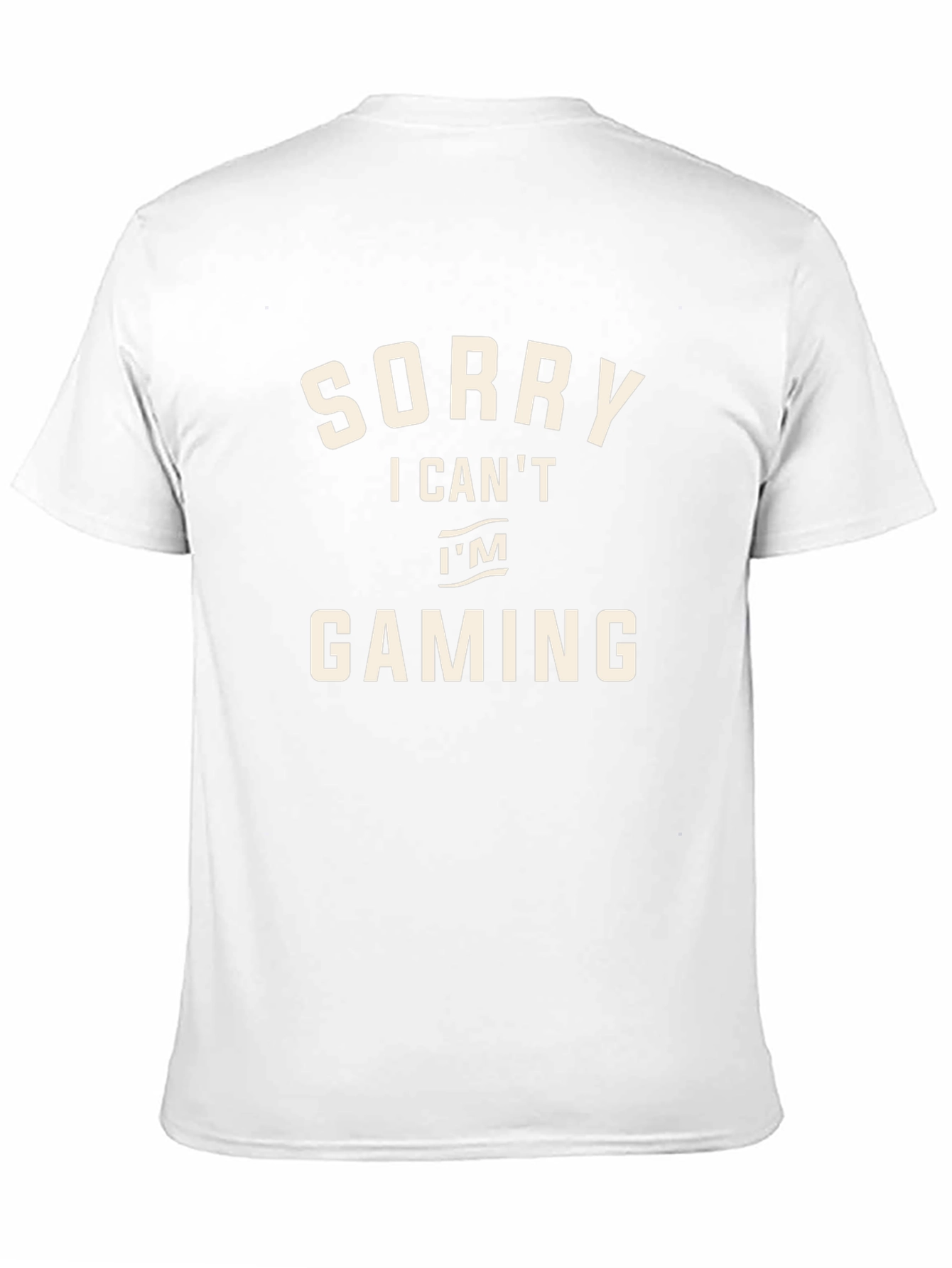 Sorry I Cant Im Gaming Black T-Shirt
