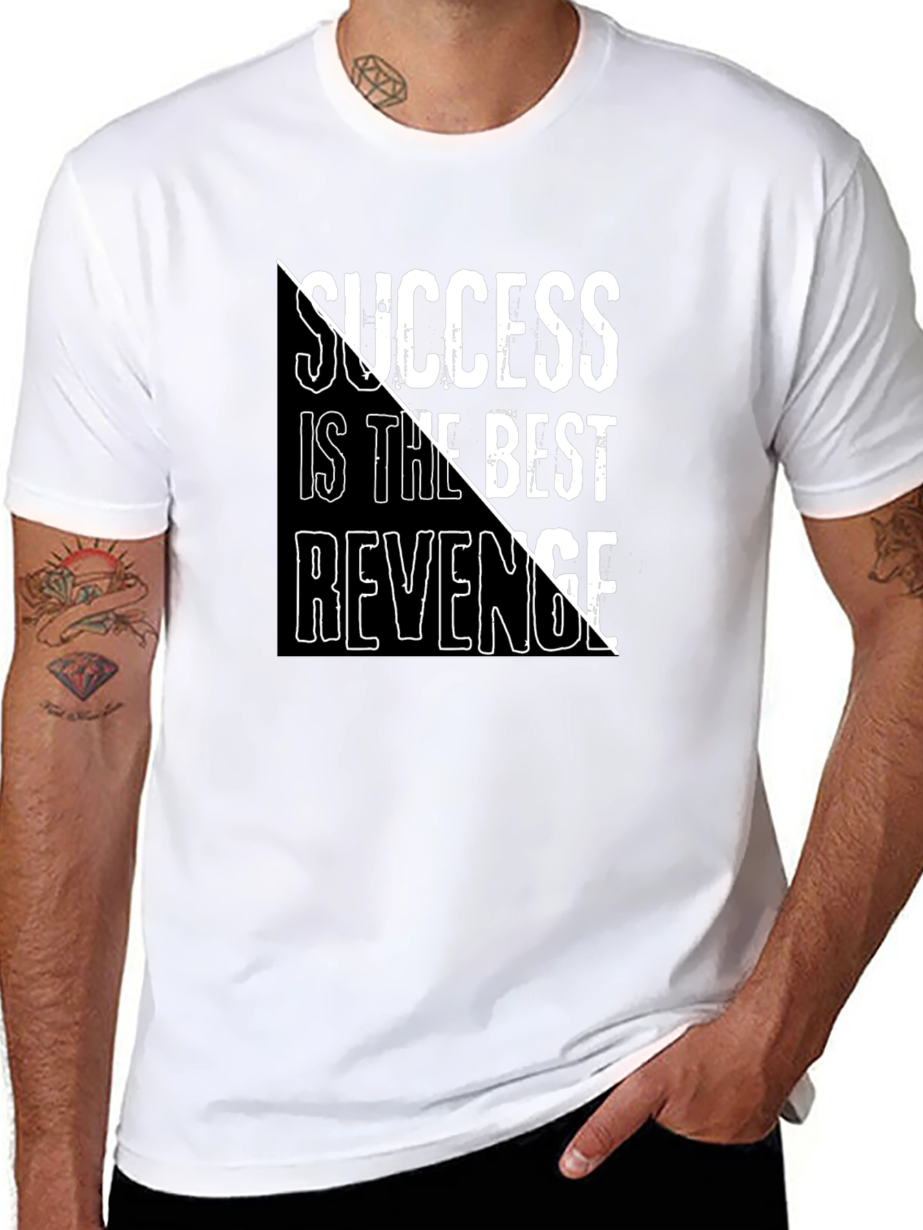 Success is the Best Revenge Black T-Shirt