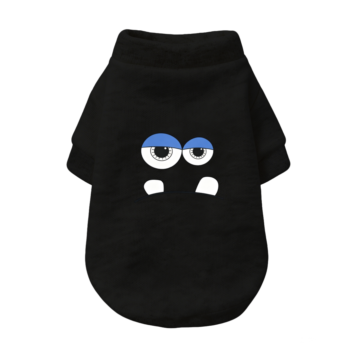 Funny Big Eyed Monster Heather Gray Dog Cardigan Sweater