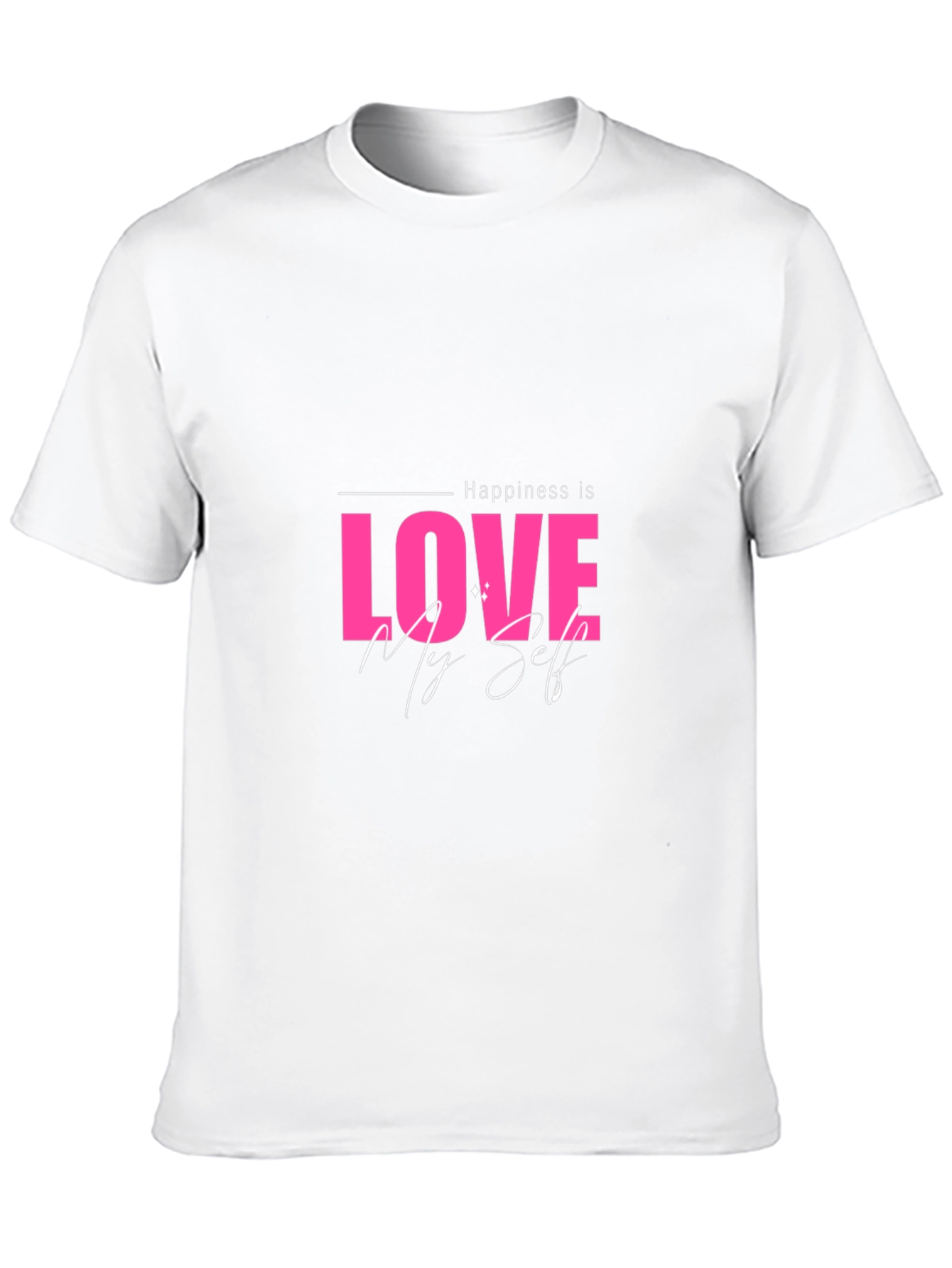 Love Myself Graphic Black T-Shirt