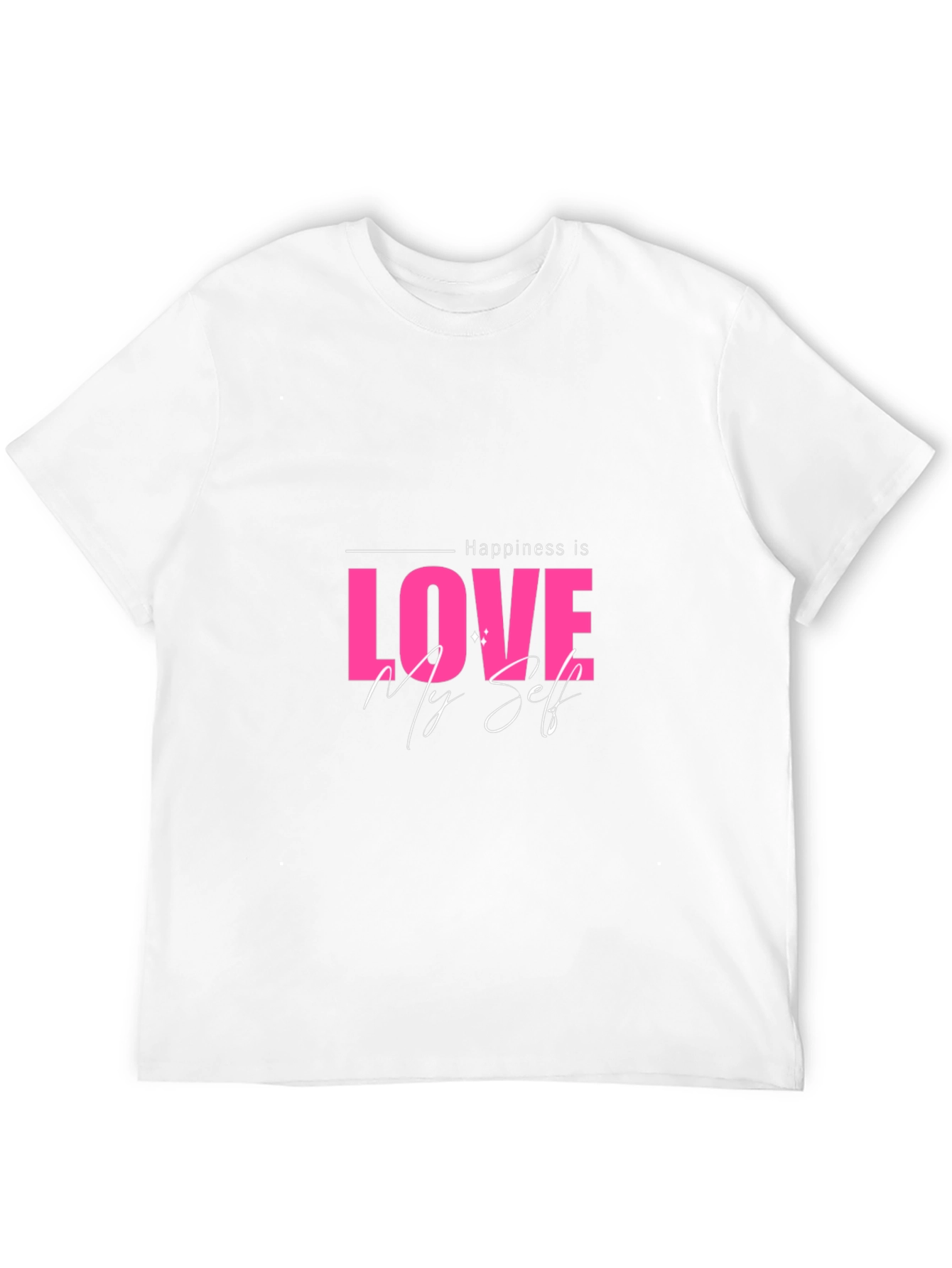 Love Myself Graphic Black T-Shirt