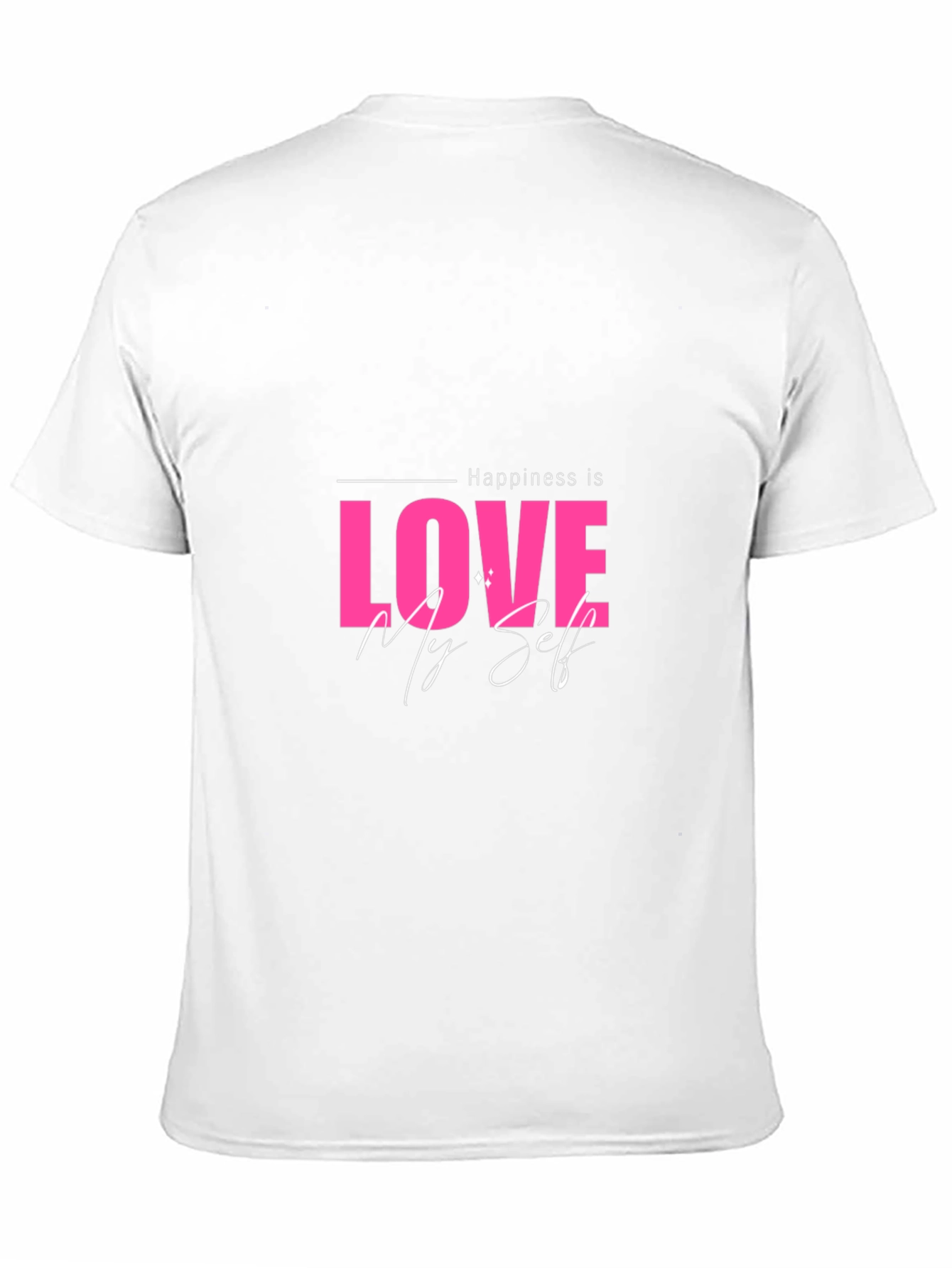 Love Myself Graphic Black T-Shirt