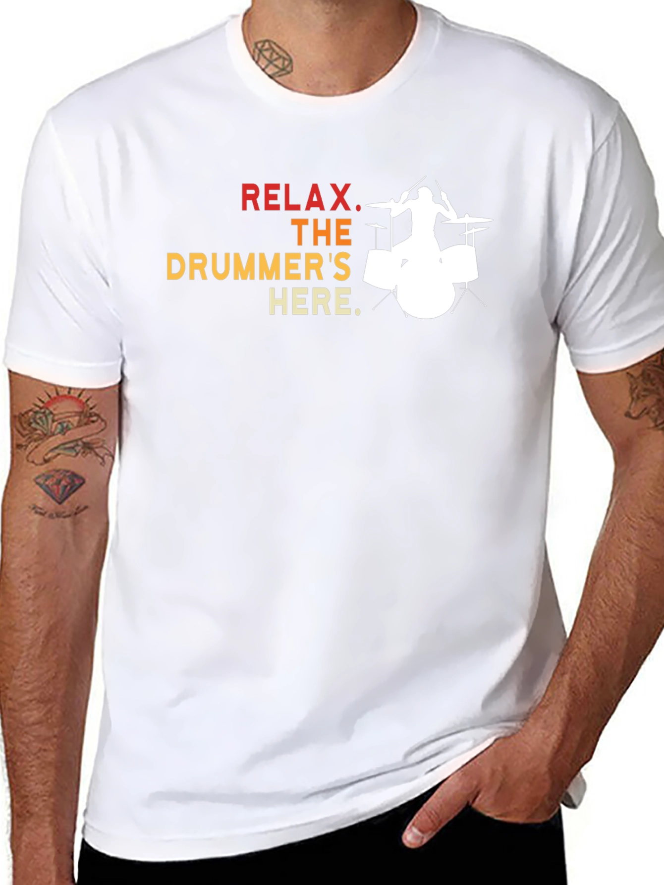 Relax The Drummers Here - Graphic T-Shirt