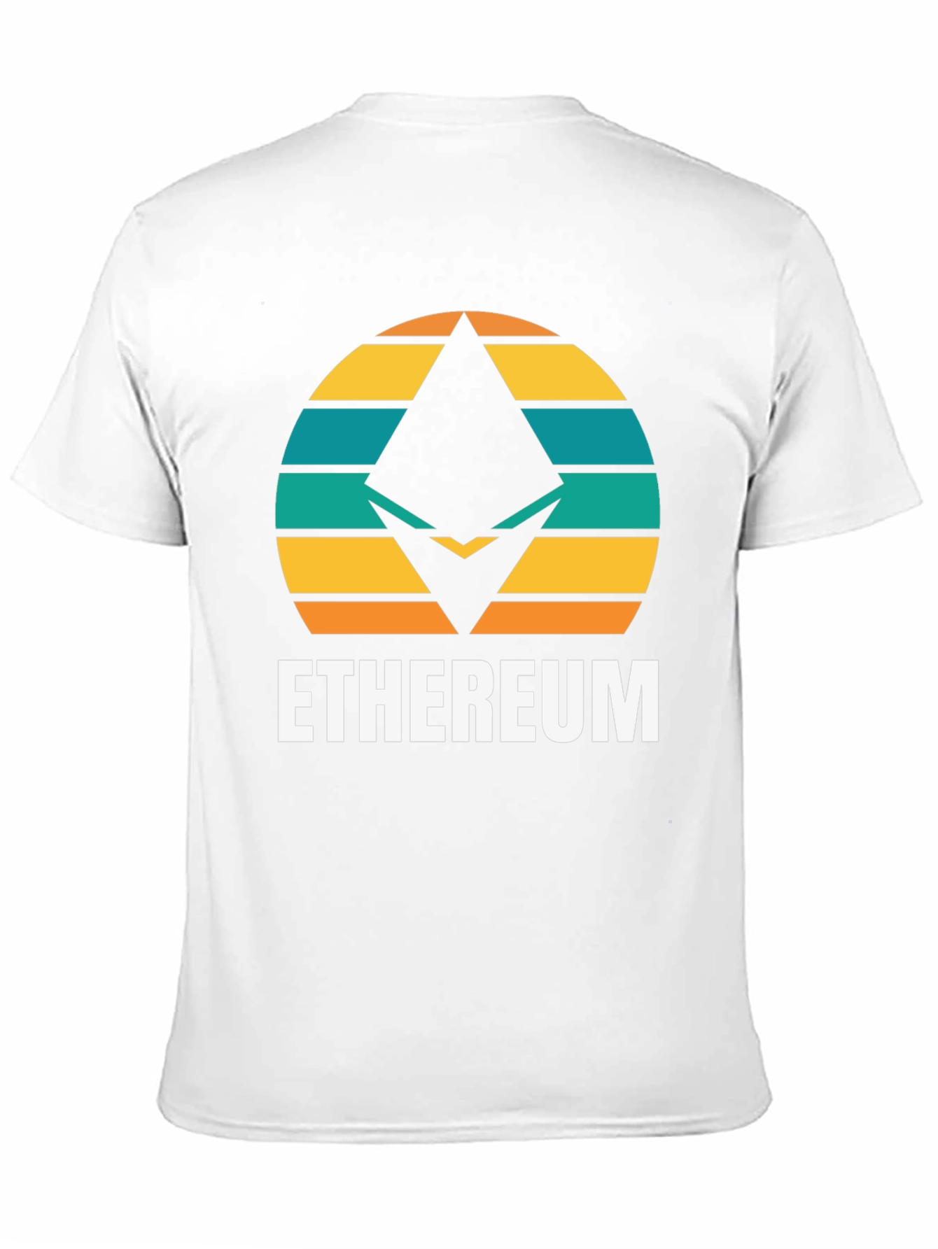 Ethereum Retro Sunset T-Shirt - Crypto Fan Apparel
