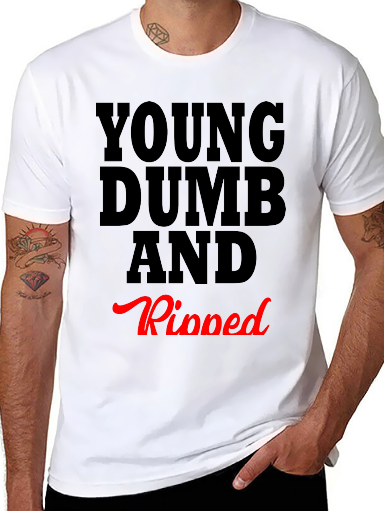 Young Dumb and Ripped Graphic Tee