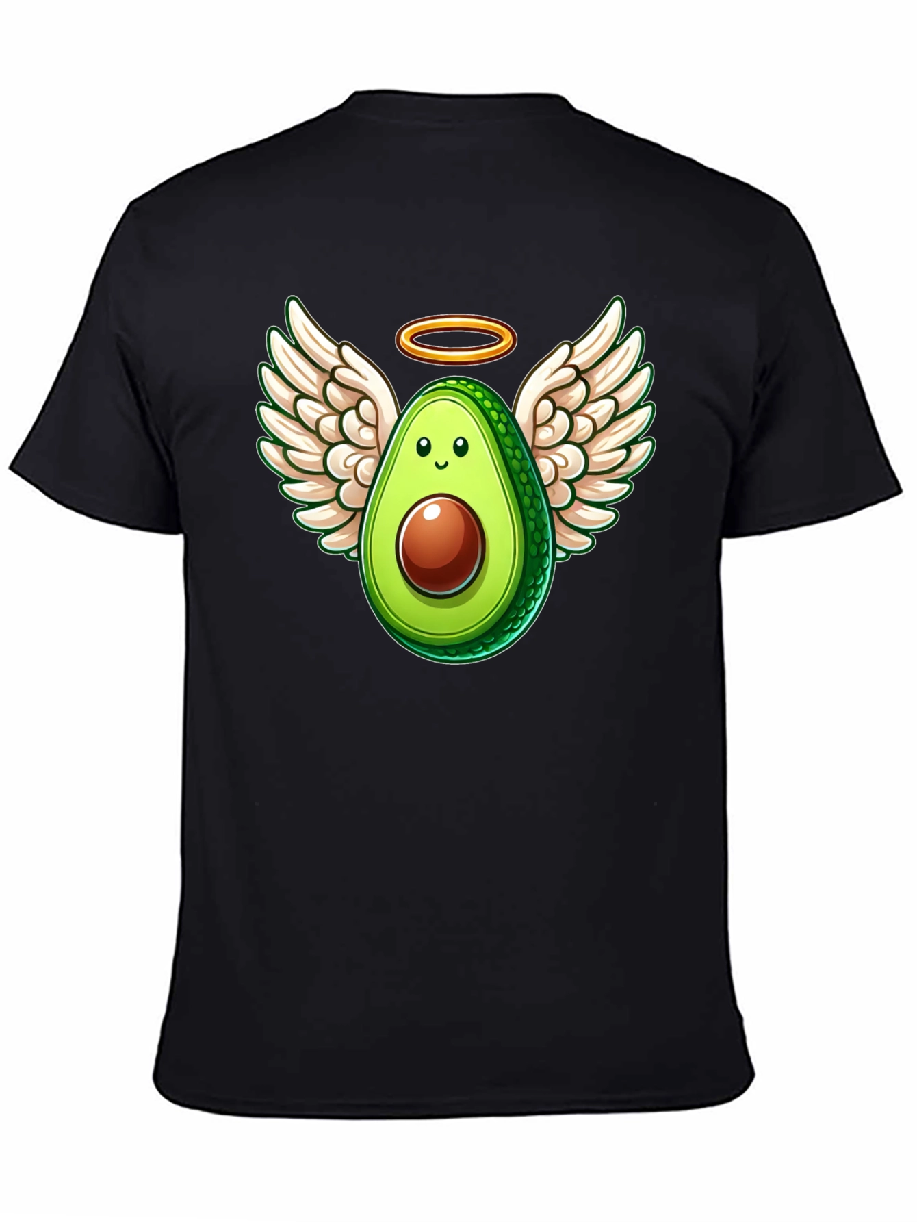 Angel Avocado Graphic Tee - Funny Fruit Shirt