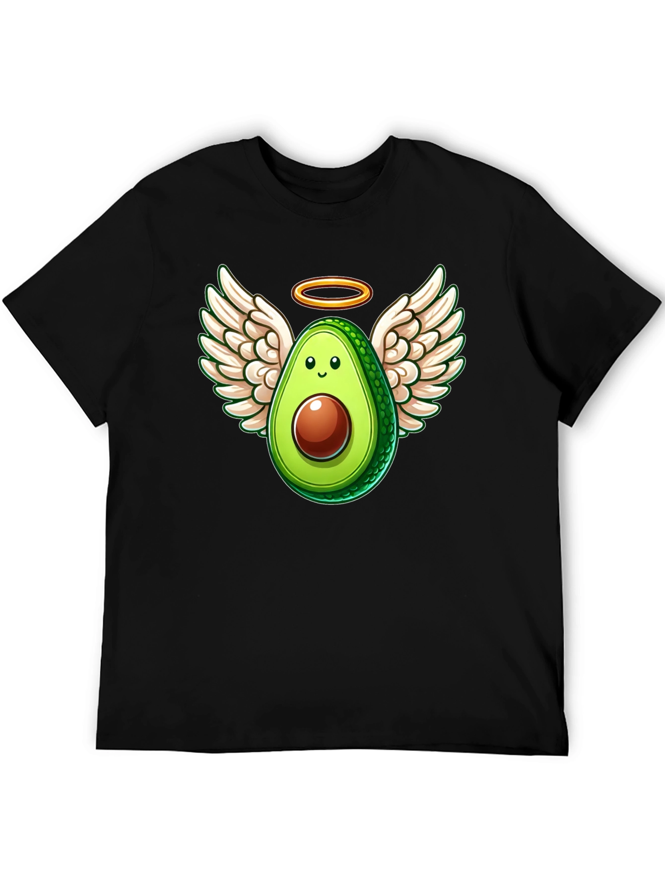Angel Avocado Graphic Tee - Funny Fruit Shirt