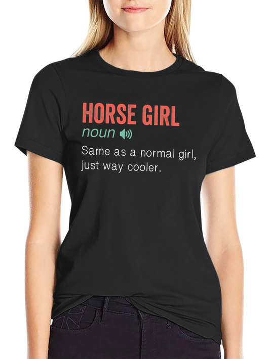 Horse Girl Definition Graphic Tee - Unique & Trendy