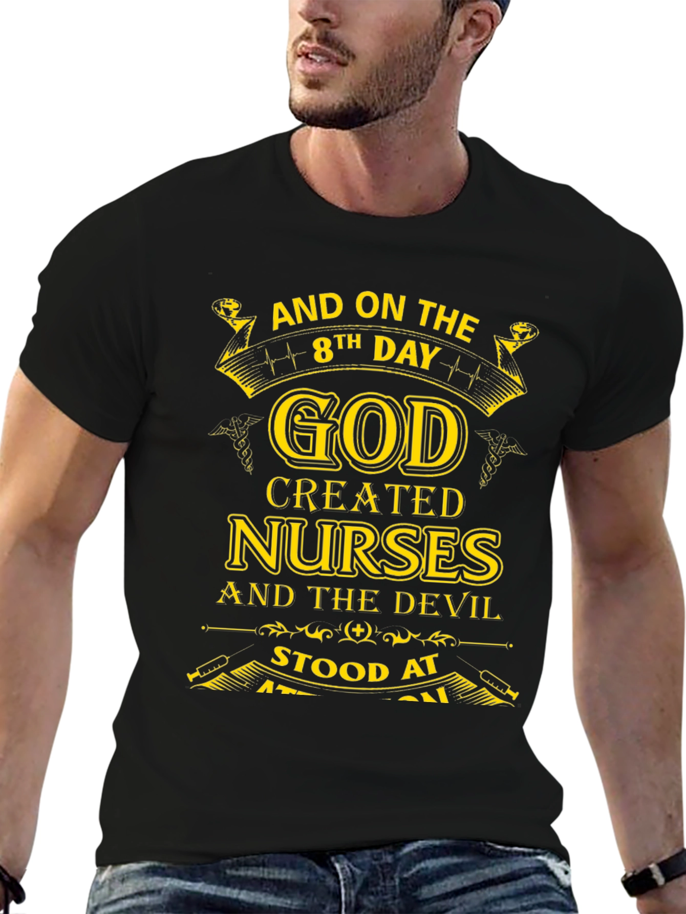 Nurse Gift T-Shirt - God Created Nurses