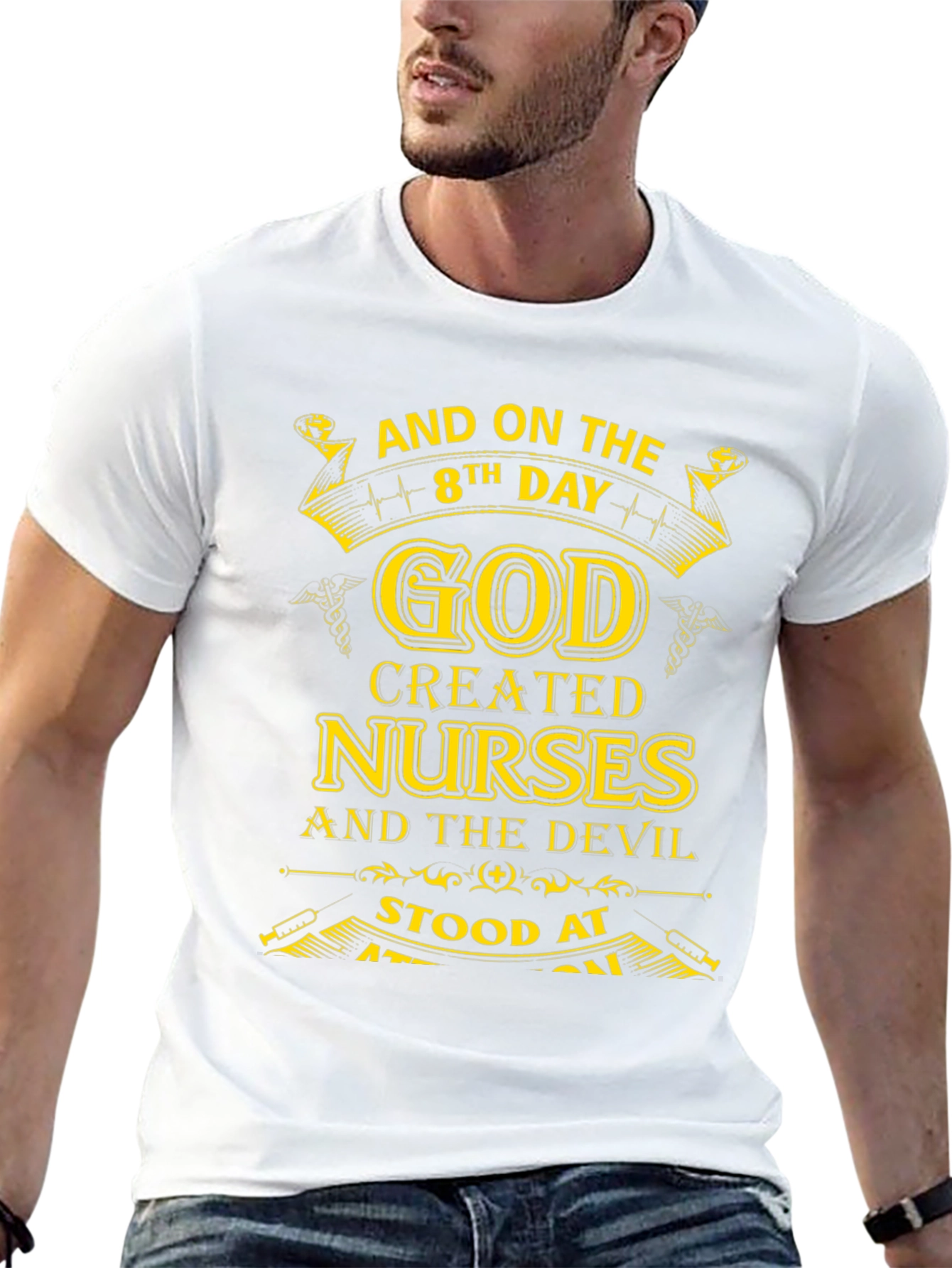 Nurse Gift T-Shirt - God Created Nurses