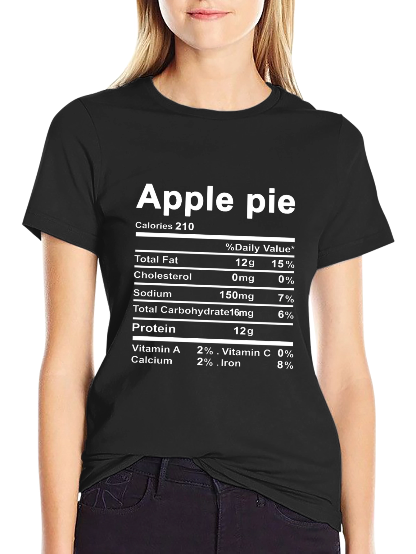 Apple Pie Nutrition Facts Novelty T-Shirt